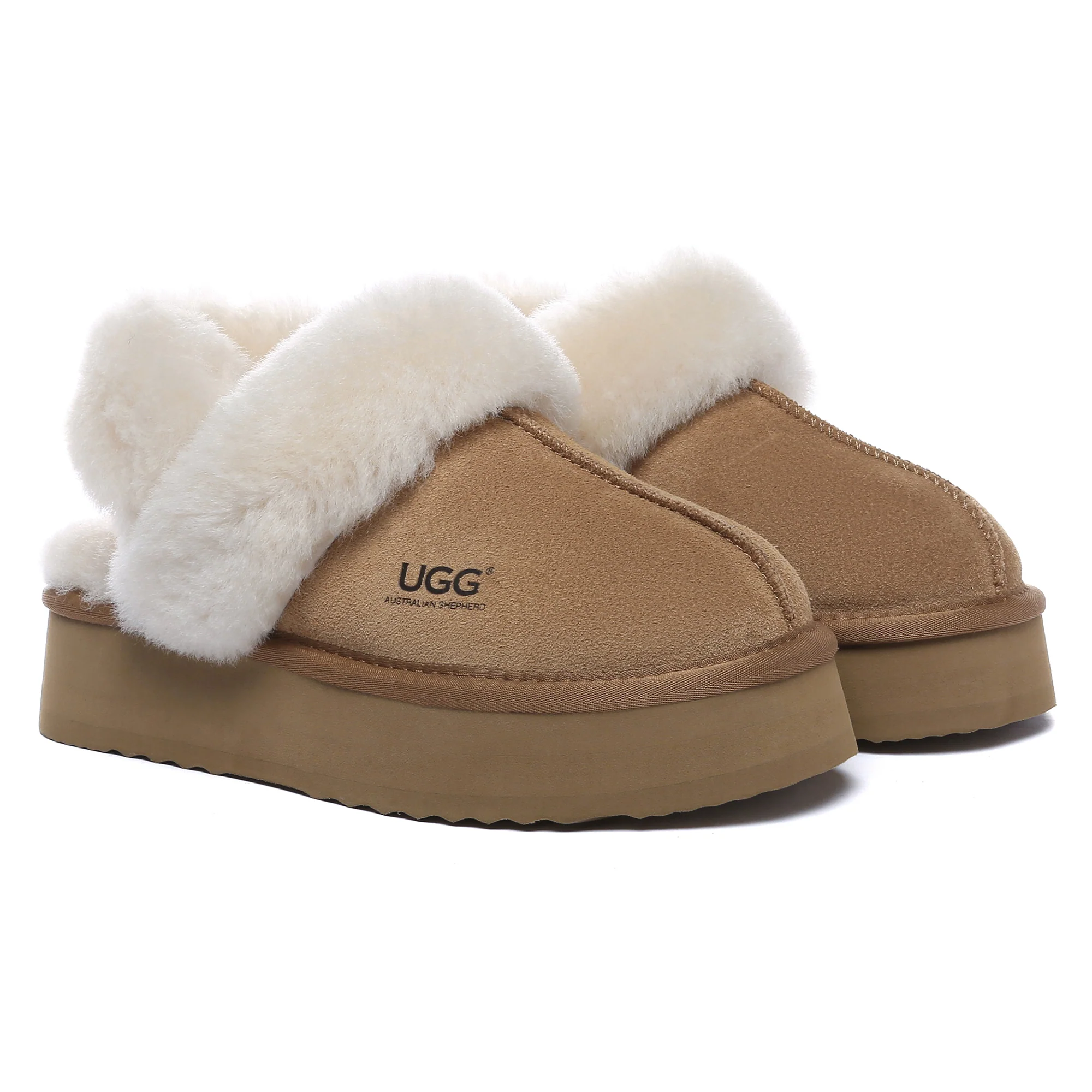 Dua Straps UGG Platform Slippers - Image 3