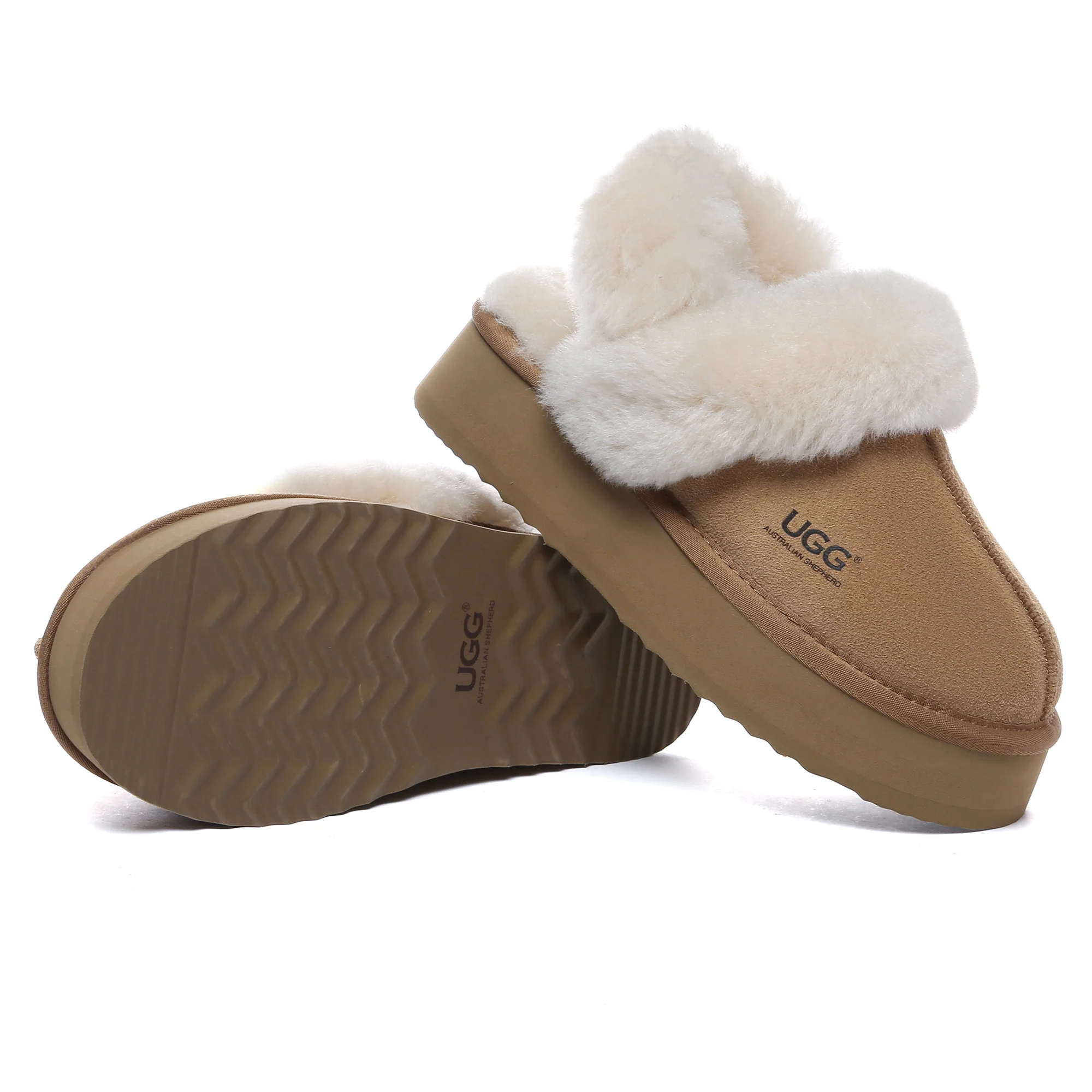 Dua Straps UGG Platform Slippers - Image 5