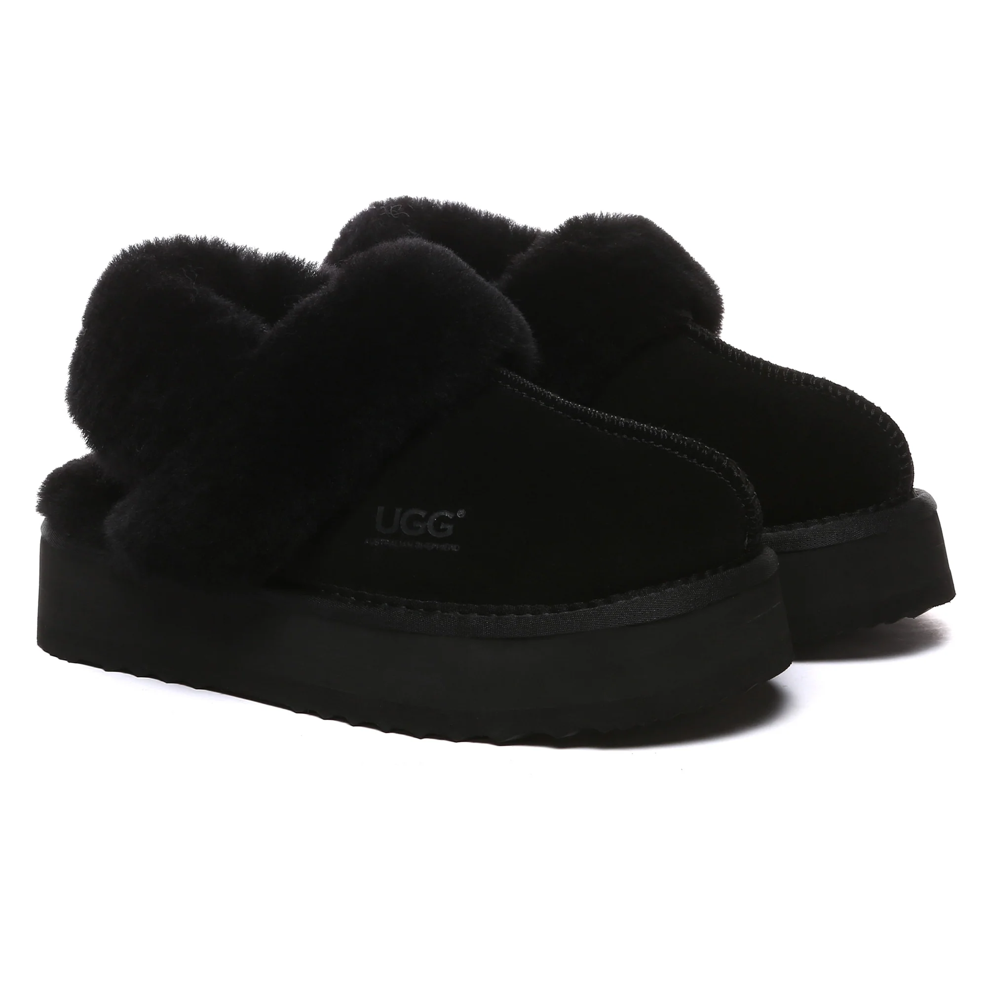 Dua Straps UGG Platform Slippers - Image 8