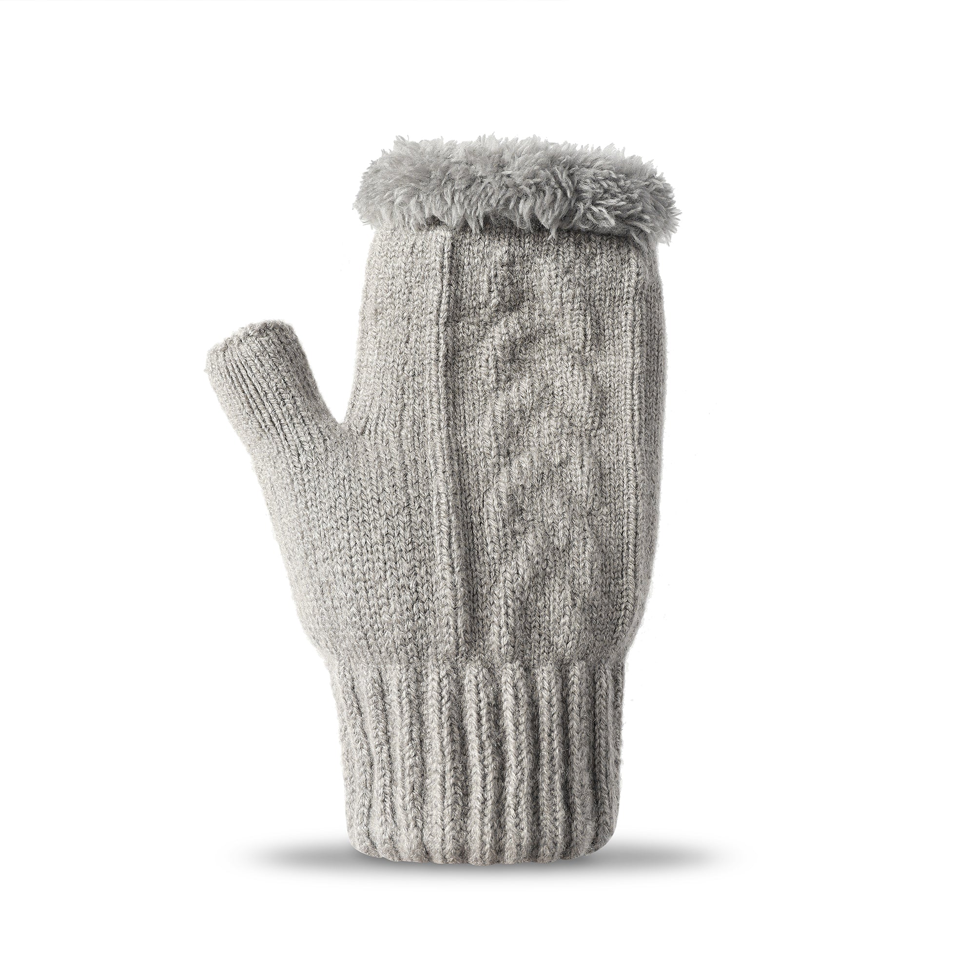 Fingerless Ultra Plush Knit Gloves - Image 19