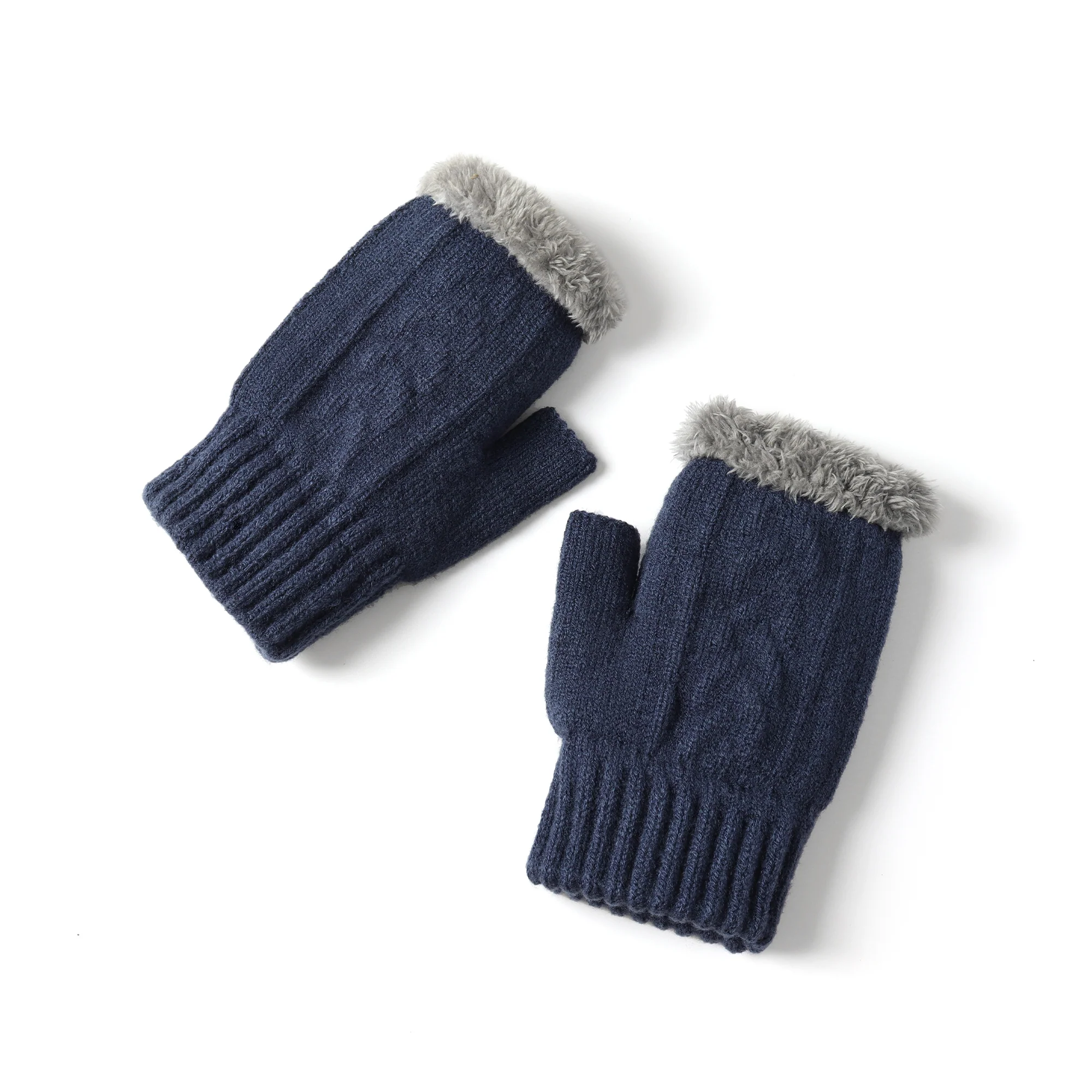 Fingerless Ultra Plush Knit Gloves - Image 28