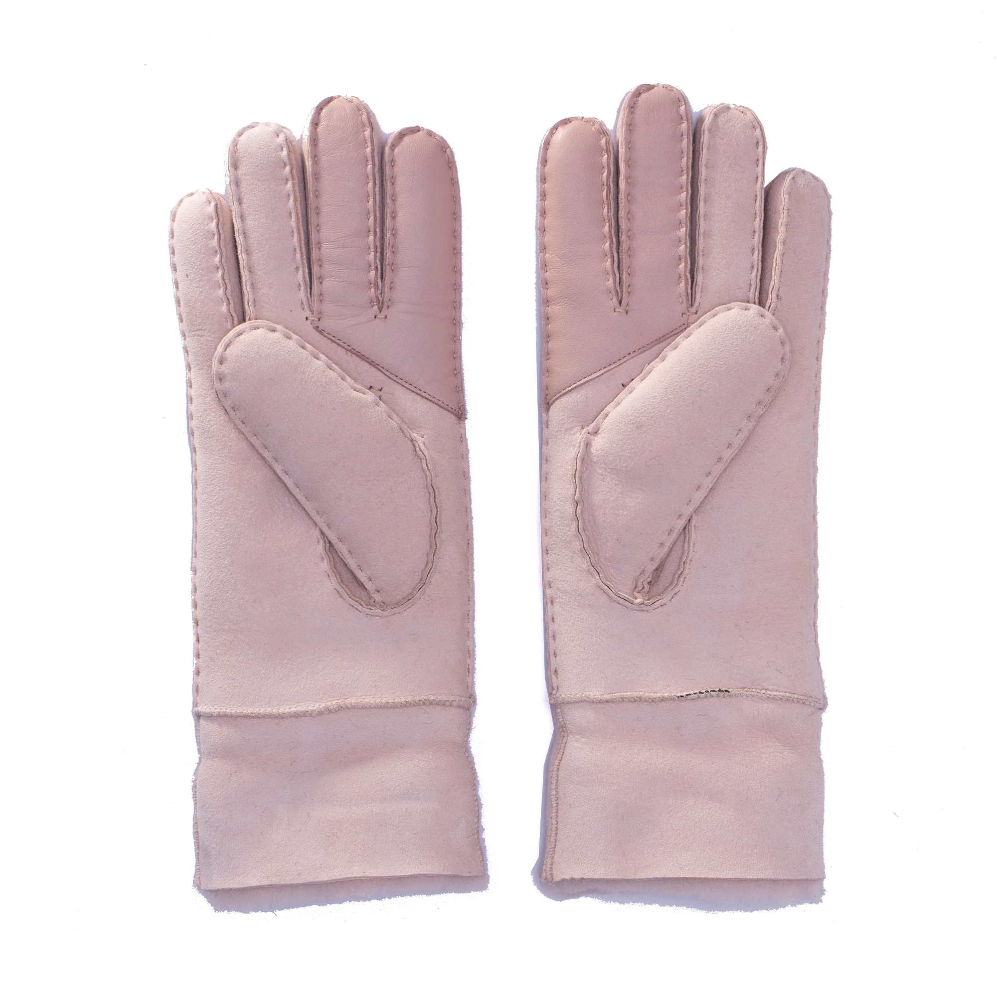 Fluffy Puffs Ladies Sheepskin Gloves - Image 10