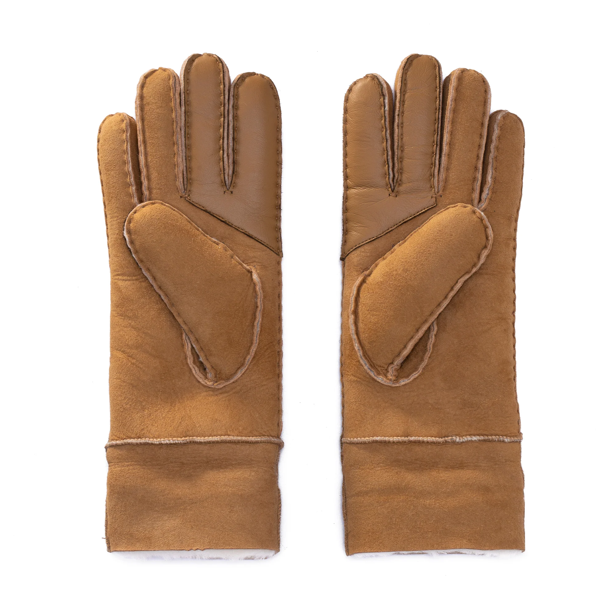 Fluffy Puffs Ladies Sheepskin Gloves - Image 5