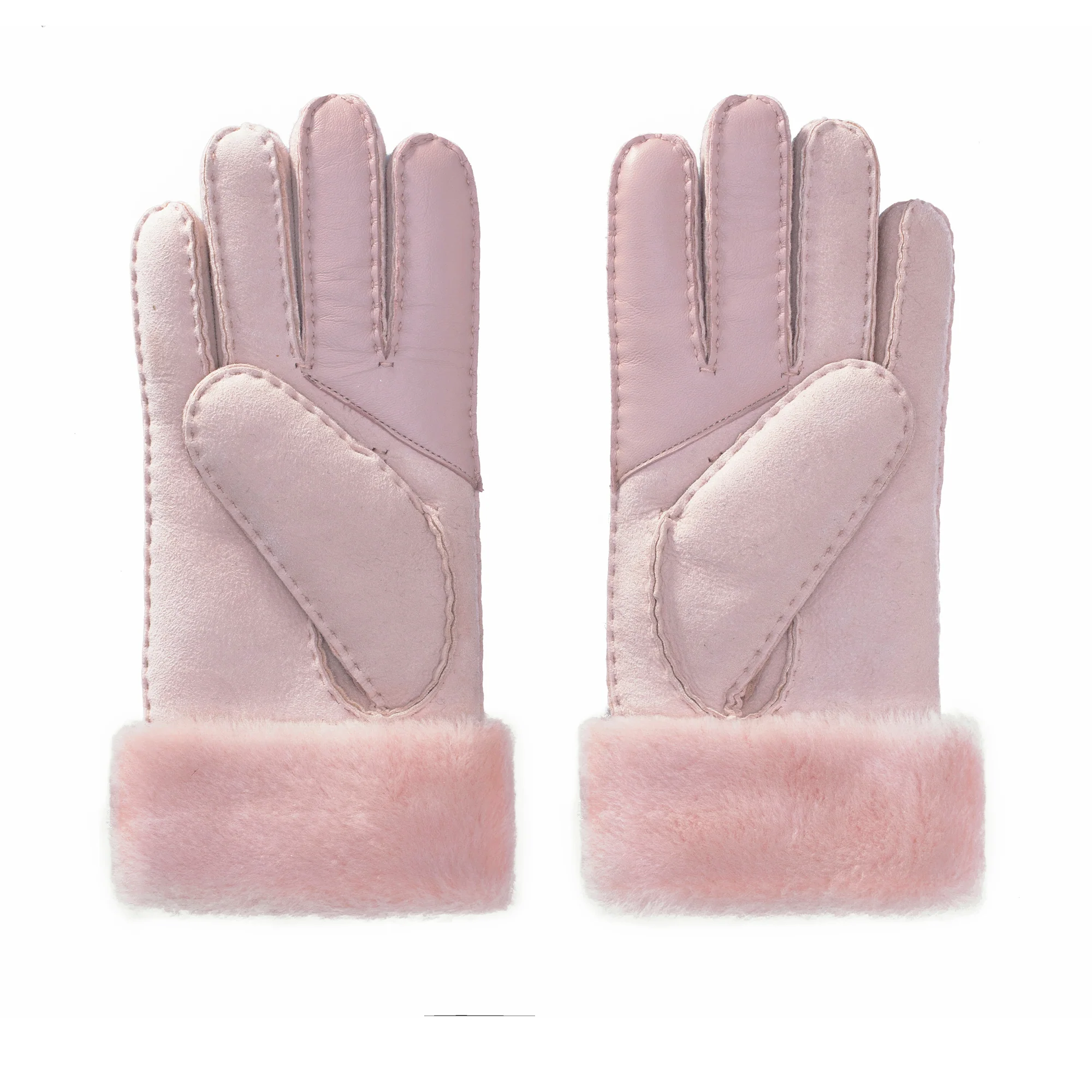 Fluffy Puffs Ladies Sheepskin Gloves - Image 8