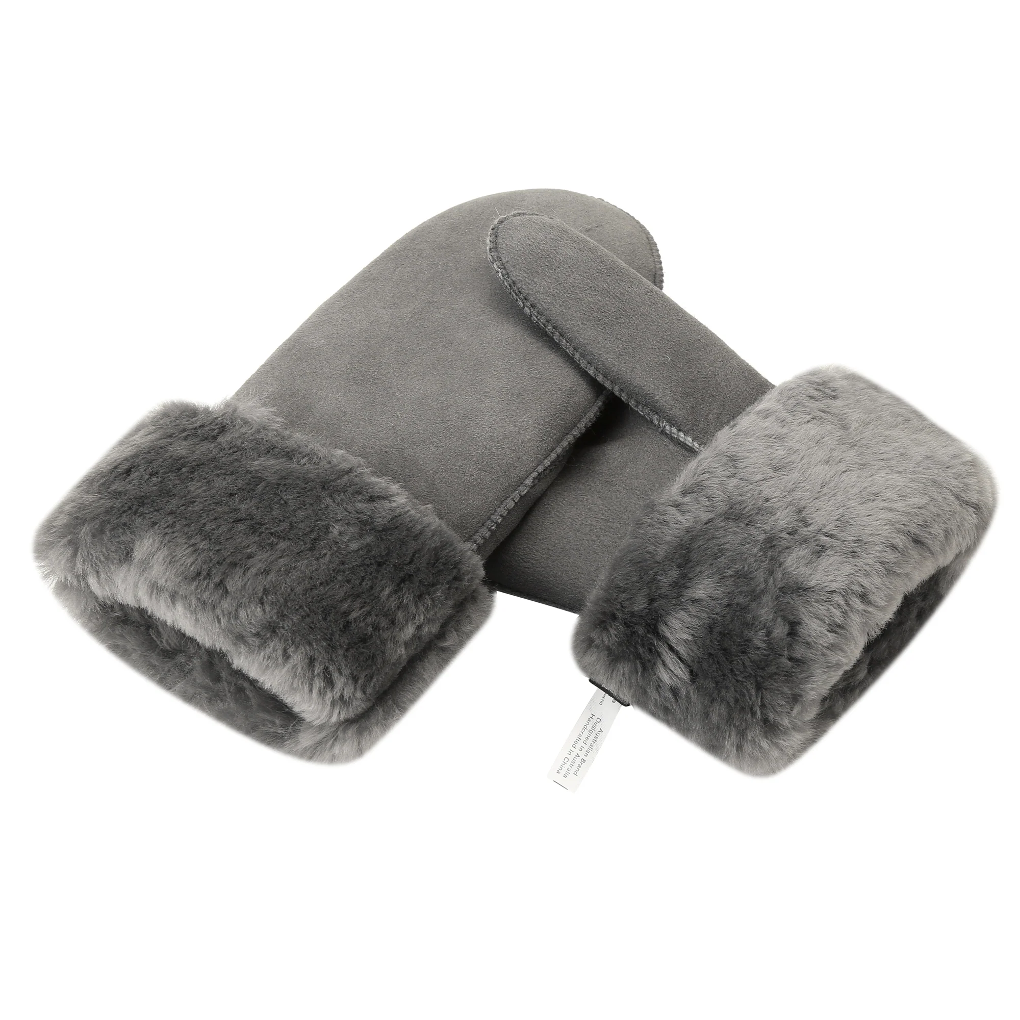Fluffy Sheepskin UGG Mittens - Image 13