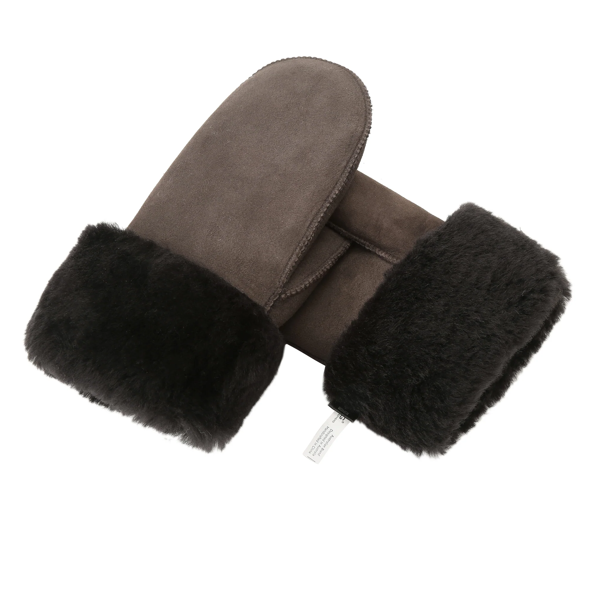 Fluffy Sheepskin UGG Mittens - Image 5