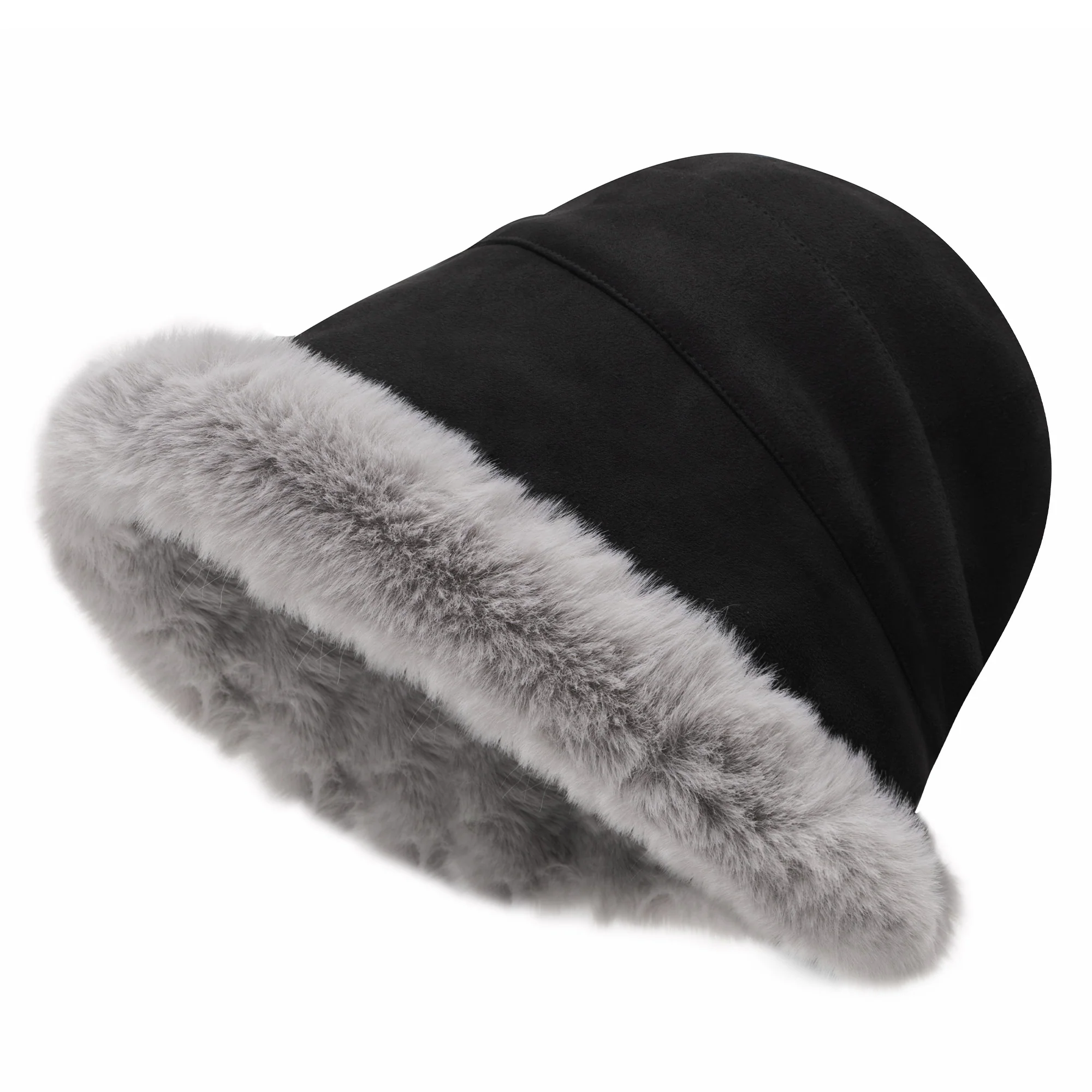 Fluffy Warm Bucket Hat - Image 2