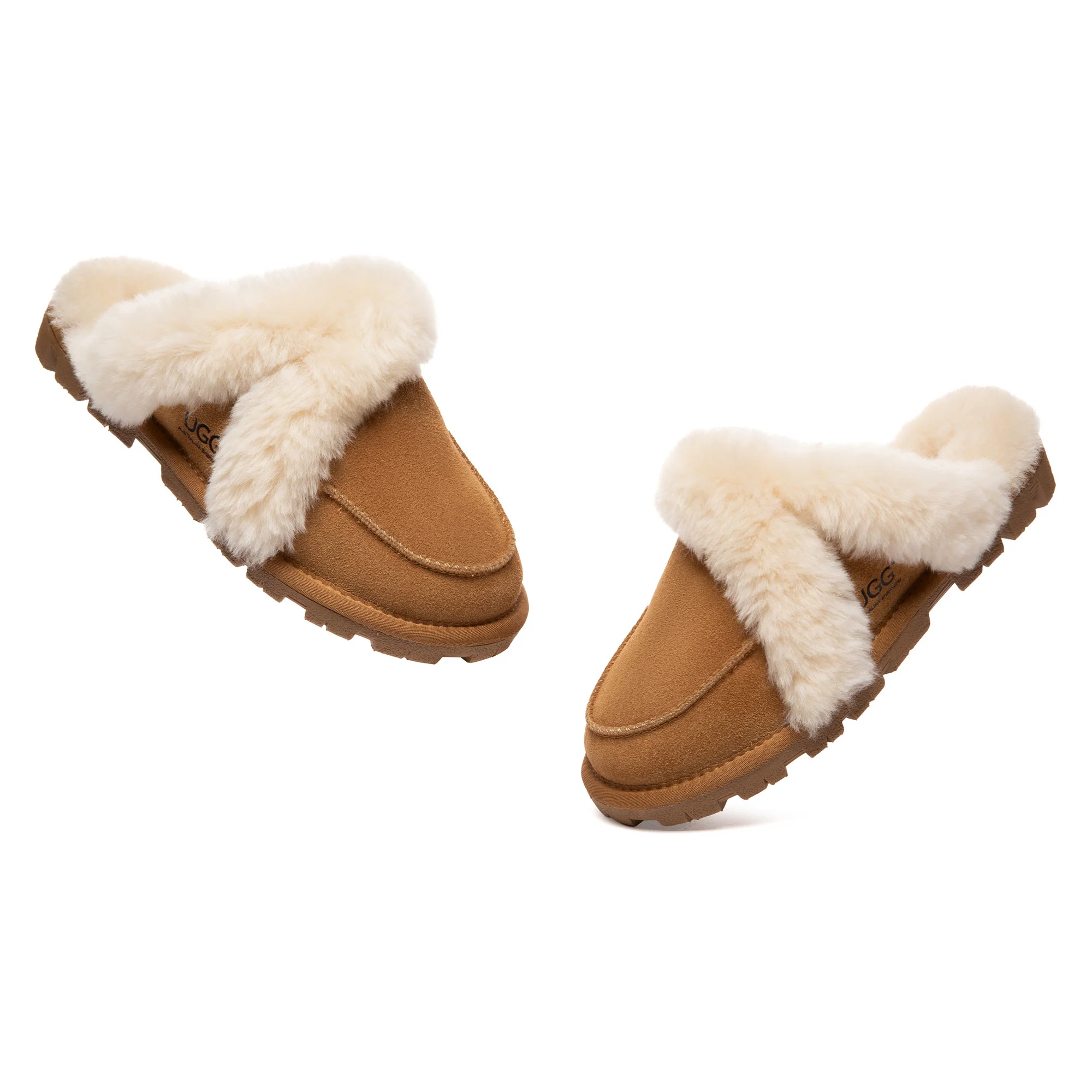 Furry Collar Dorian UGG Slippers - Image 4