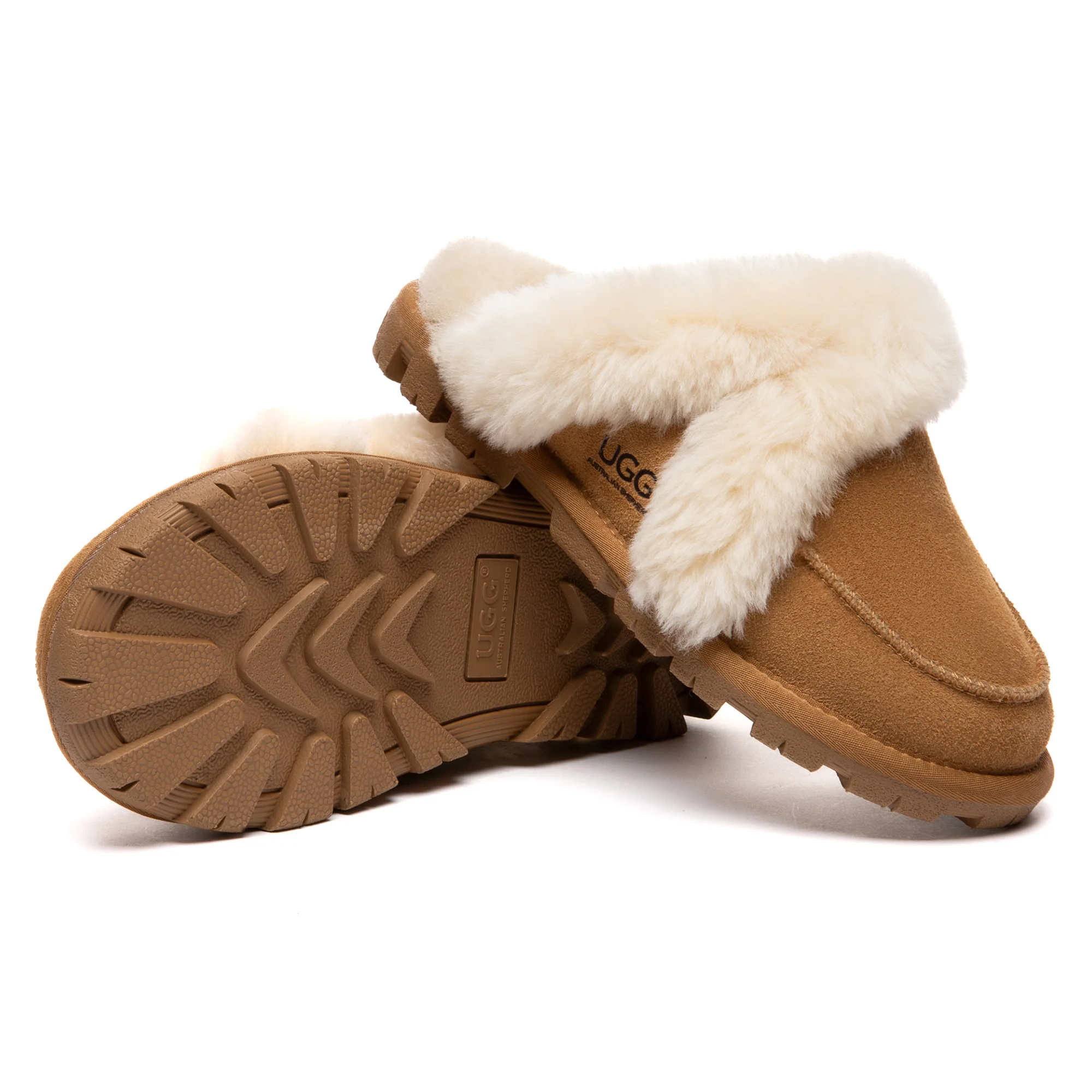 Furry Collar Dorian UGG Slippers - Image 5