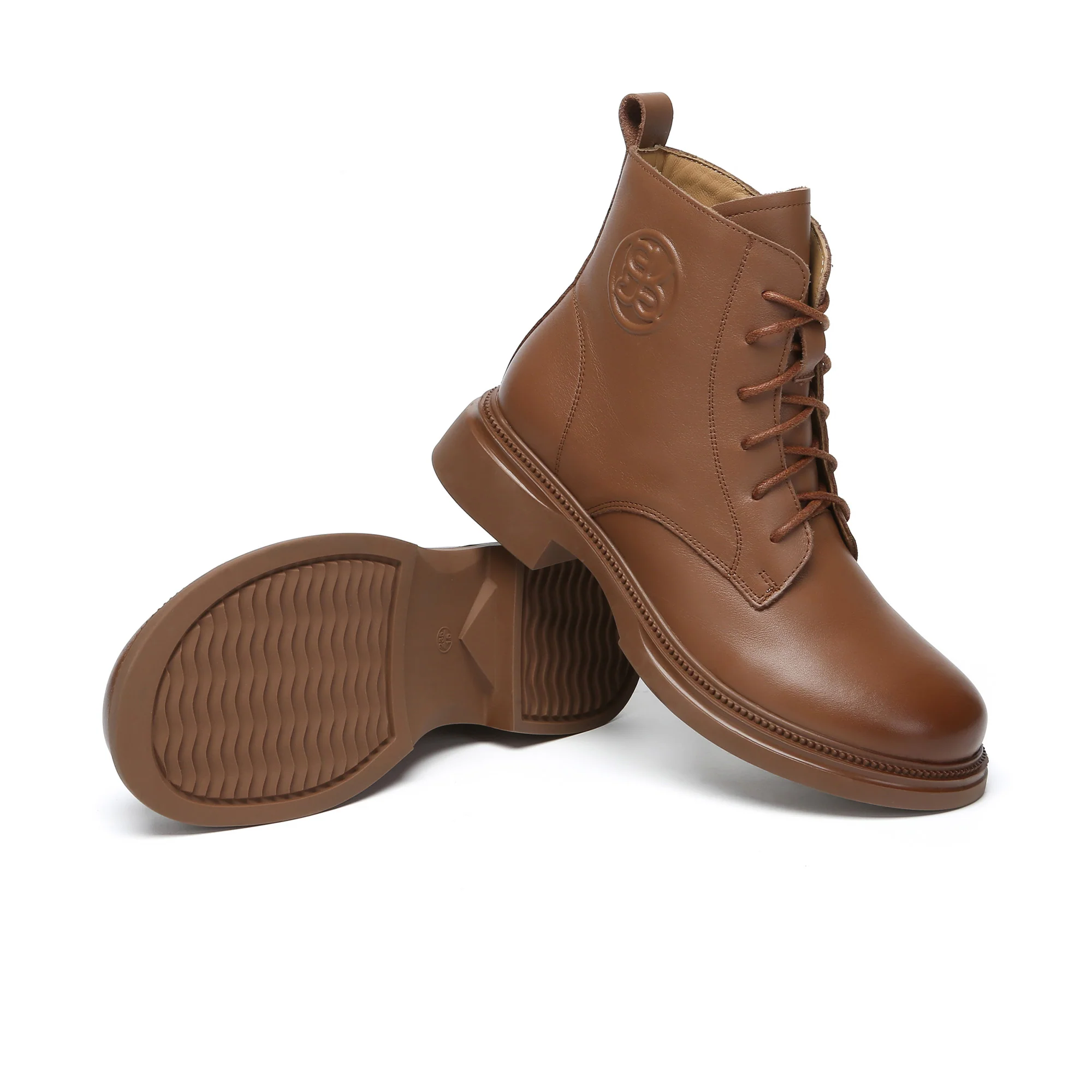 Gabriela Lace-Up Leather Ankle Boots - Image 10