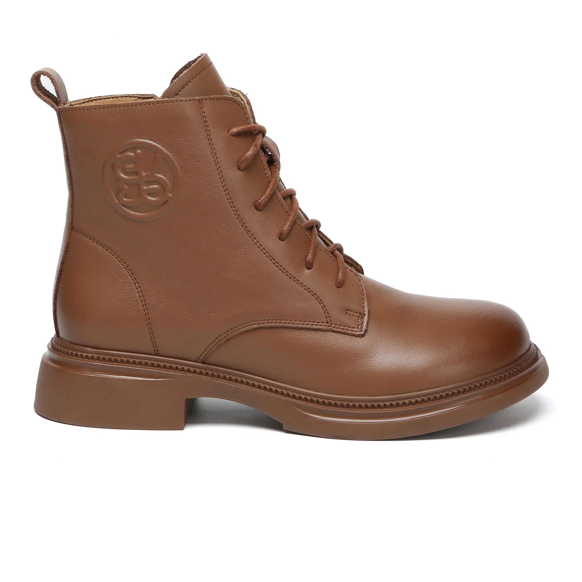 Gabriela Lace-Up Leather Ankle Boots - Image 6