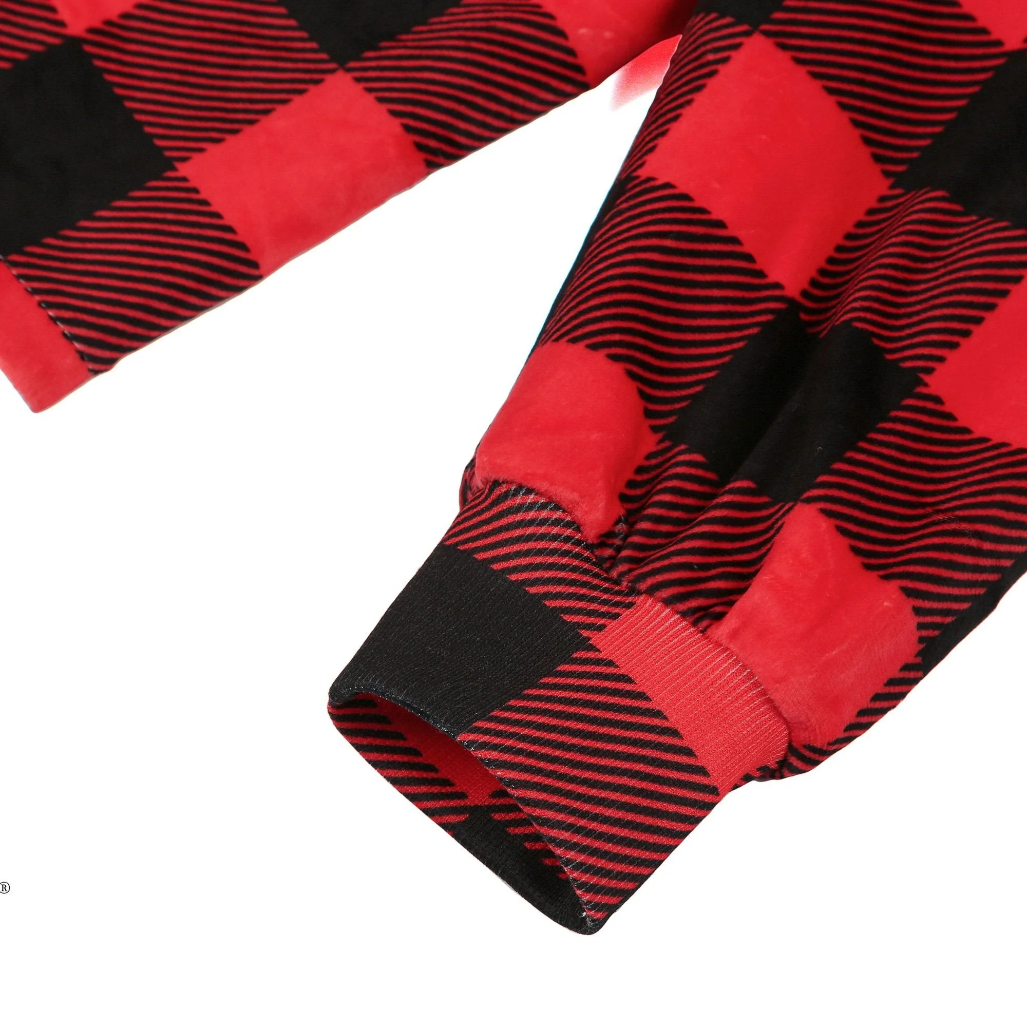 Hoodie Blanket Adult Red Check - Image 7
