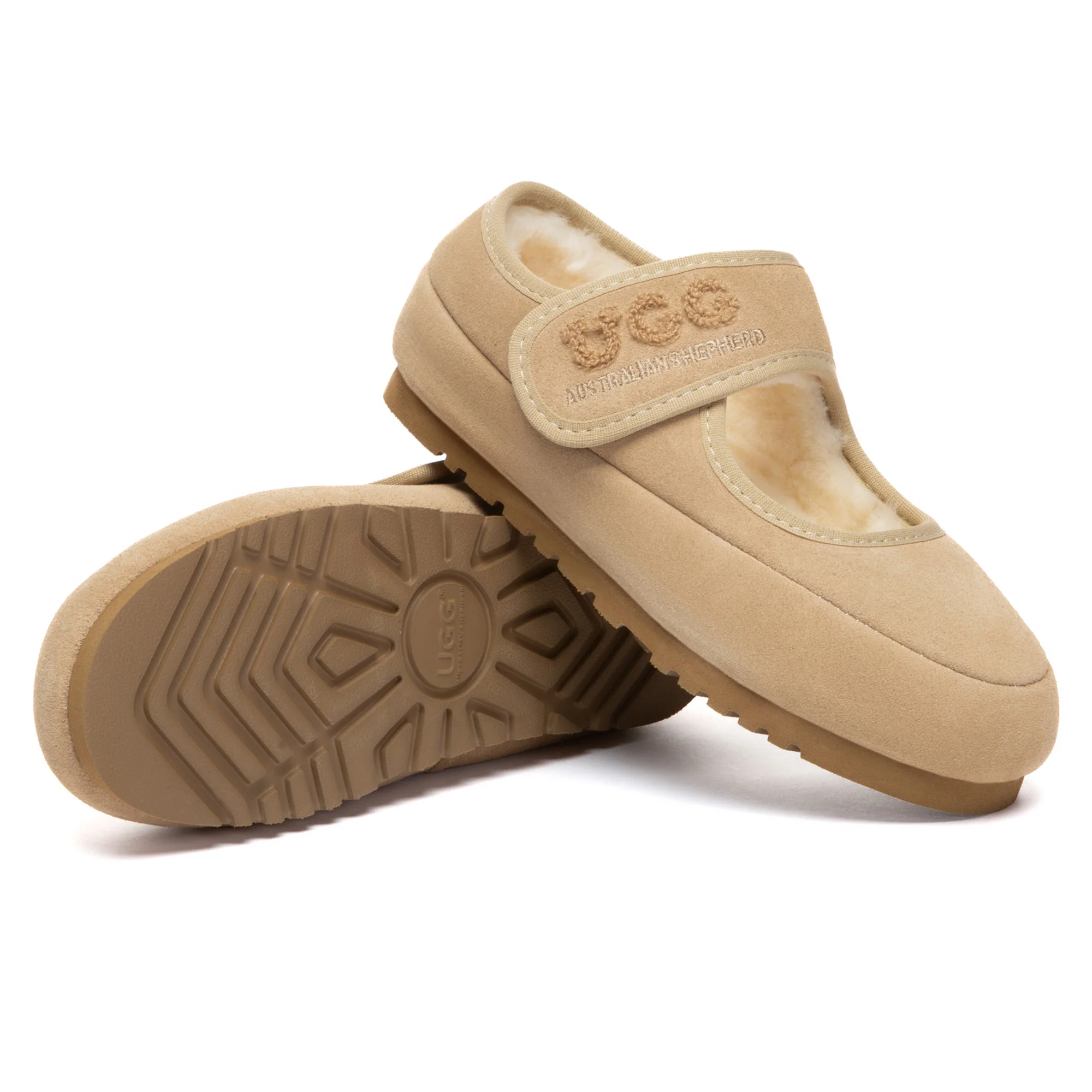 Kids Adjustable Strap Mary Jane UGG Slippers - Image 10