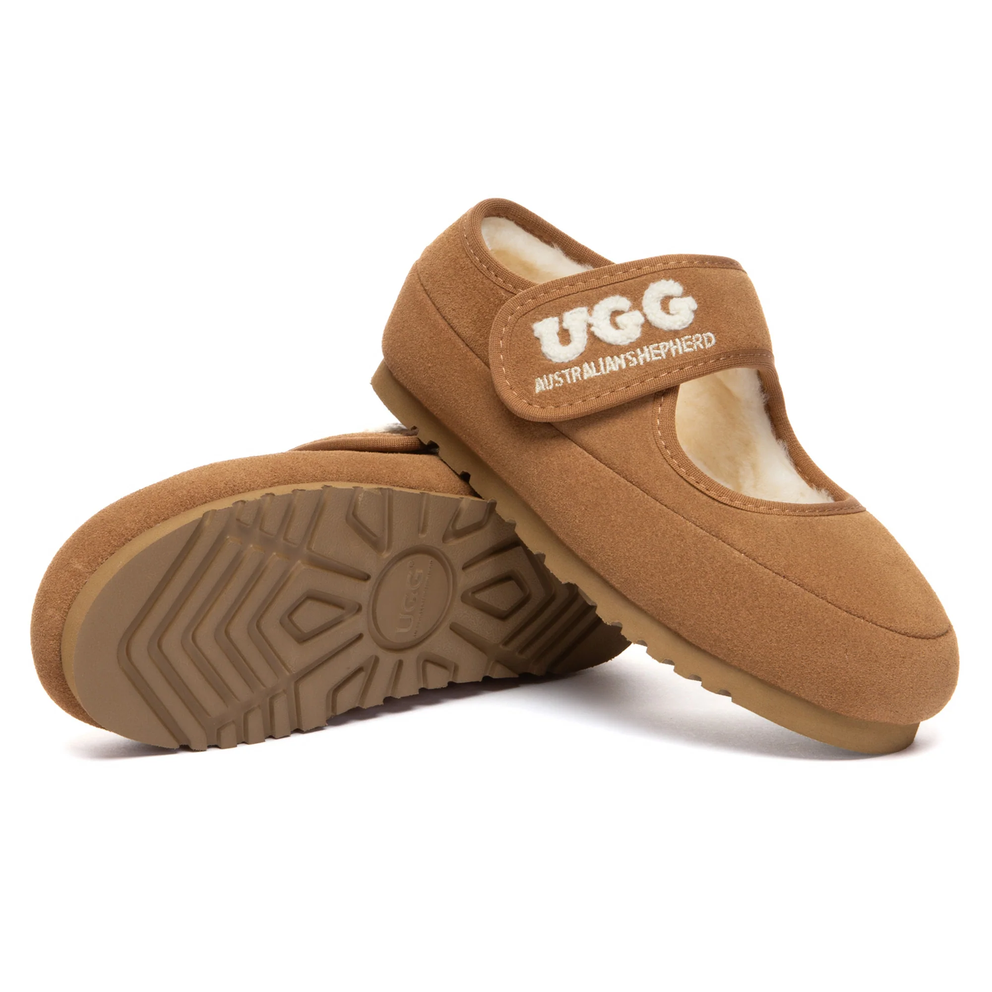 Kids Adjustable Strap Mary Jane UGG Slippers - Image 5