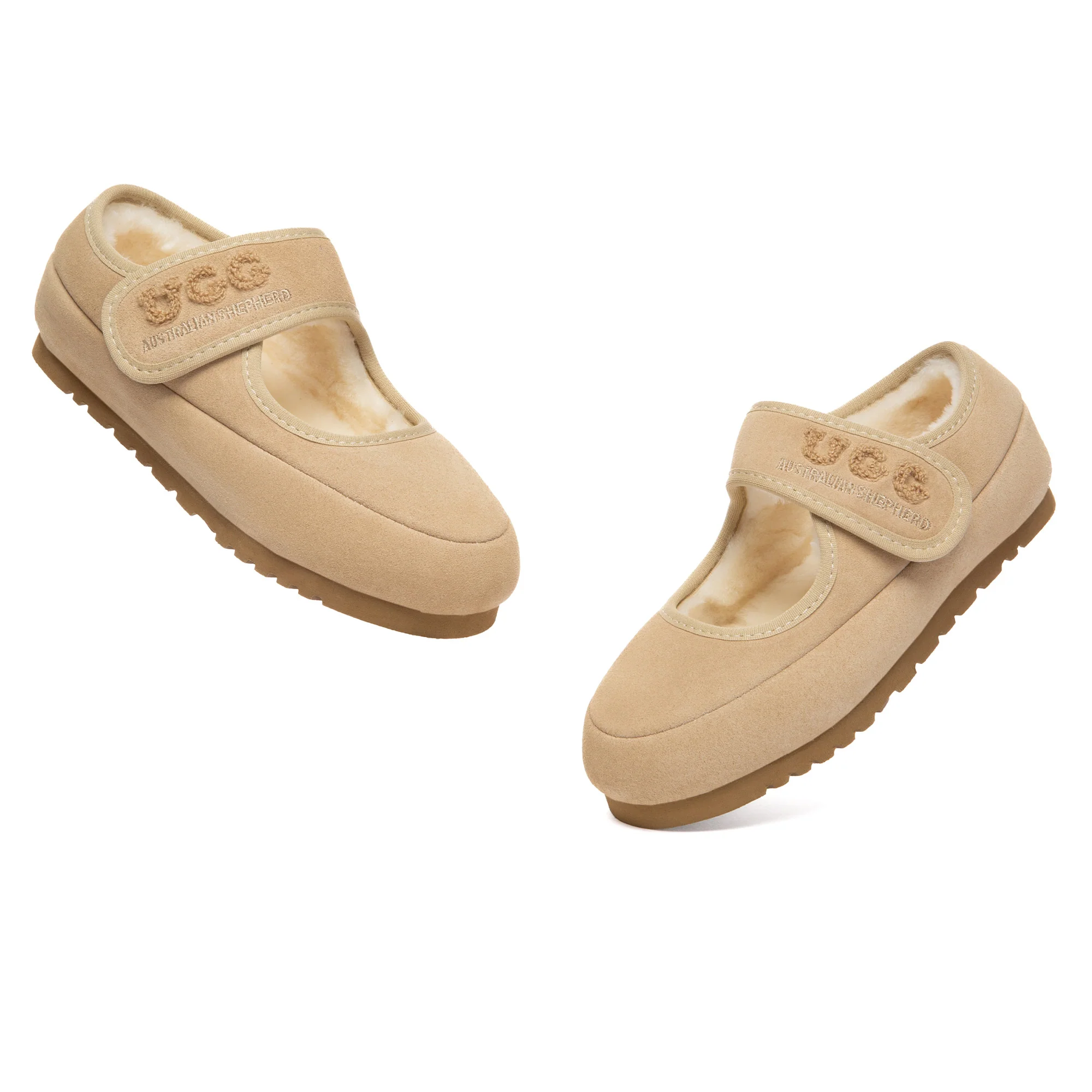 Kids Adjustable Strap Mary Jane UGG Slippers - Image 9