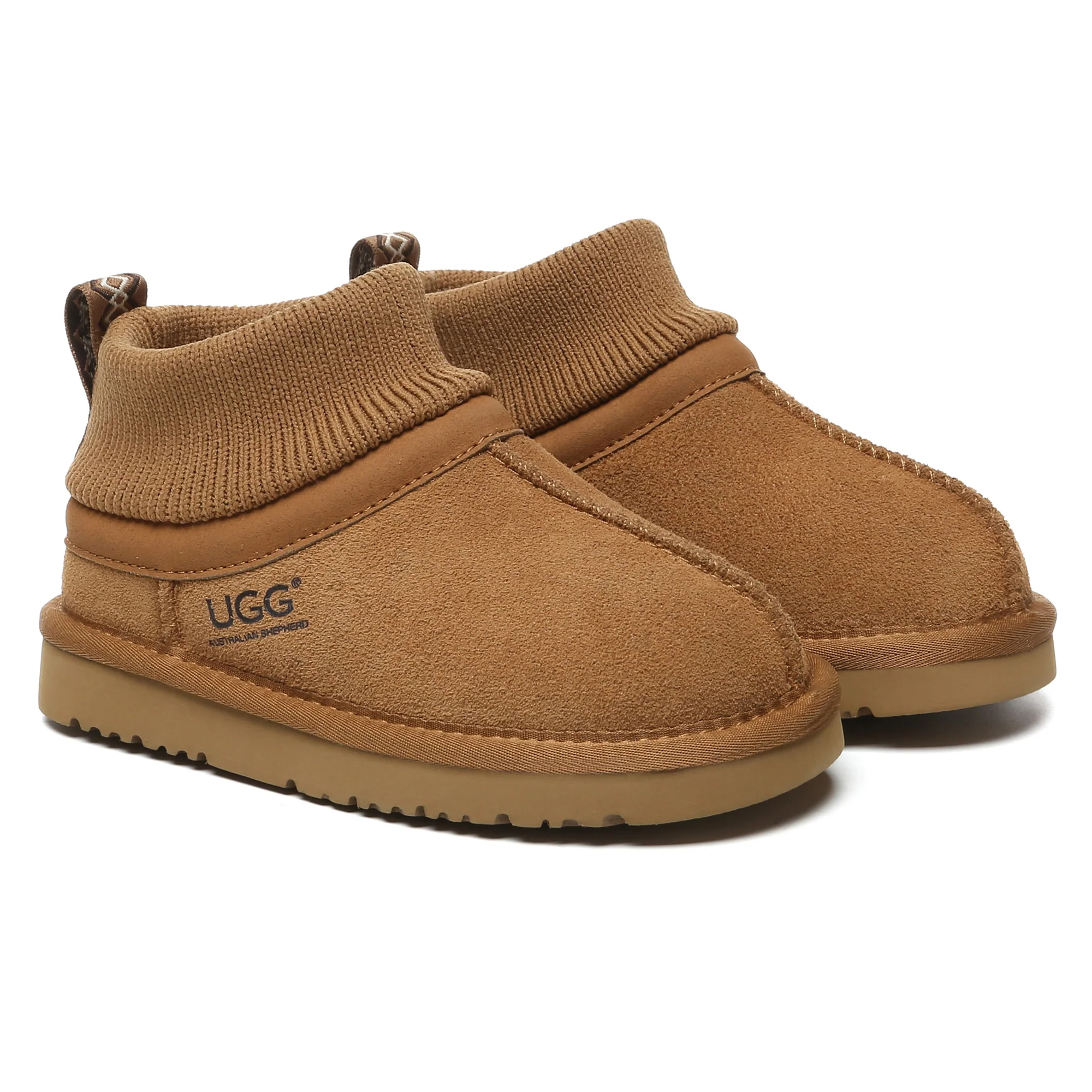 Kids Knit UGG Ankle Slippers - Image 4