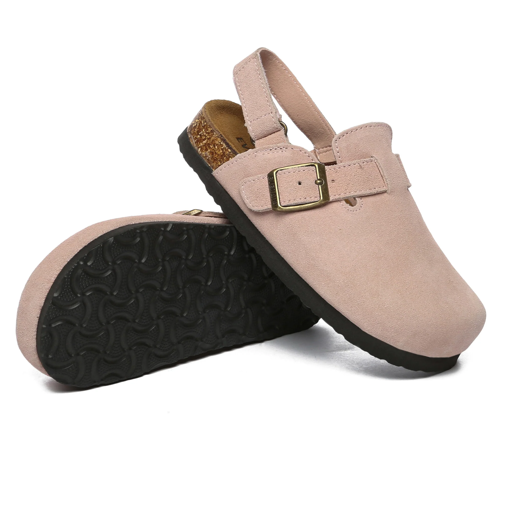 Kids Suede Slingback Clogs - Image 10