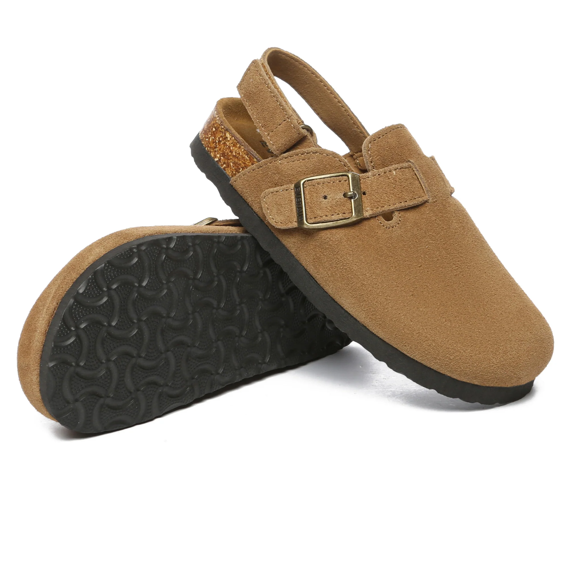 Kids Suede Slingback Clogs - Image 5