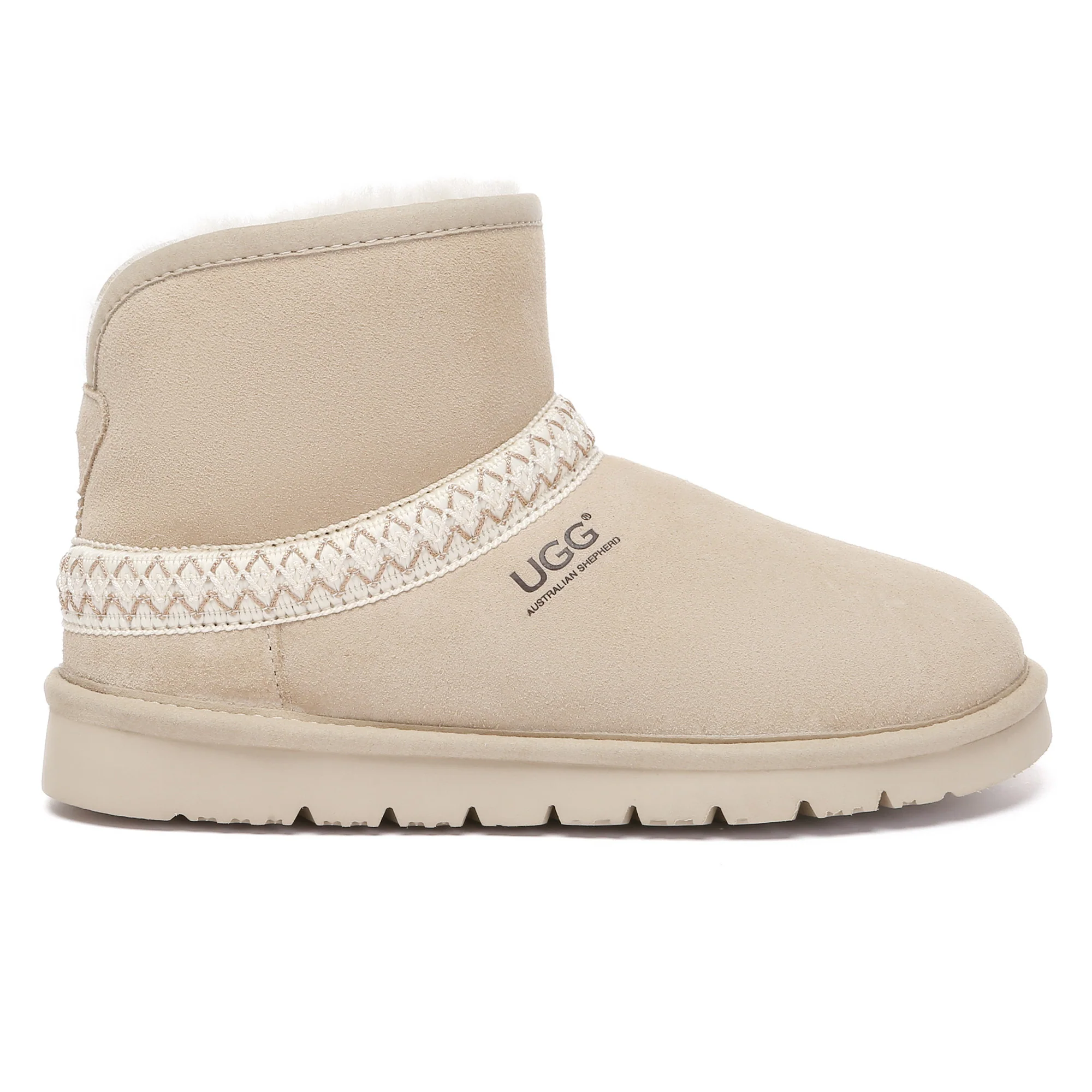 Knitted Ankle Fold UGG Boots - Image 2