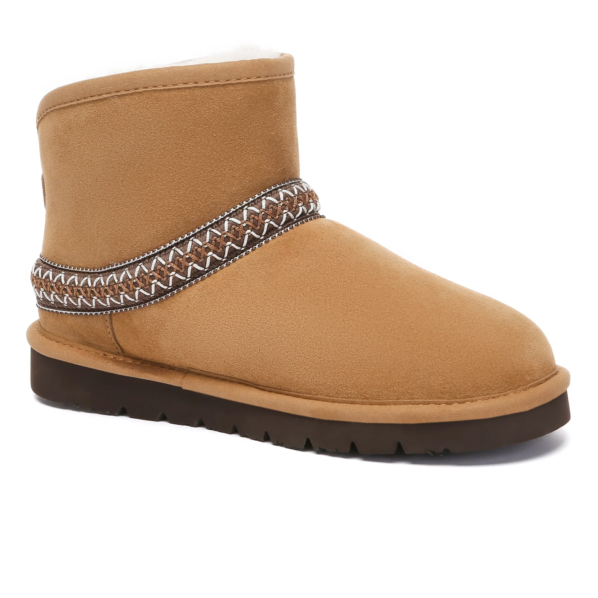 Knitted Ankle Fold UGG Boots - Image 4