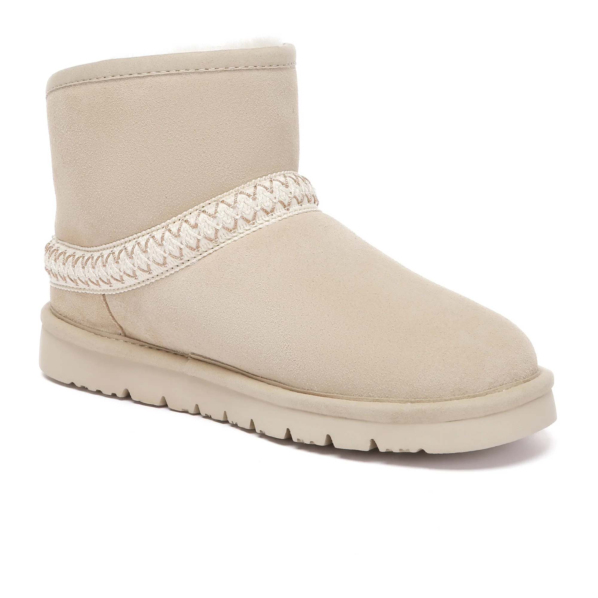 Knitted Ankle Fold UGG Boots - Image 8