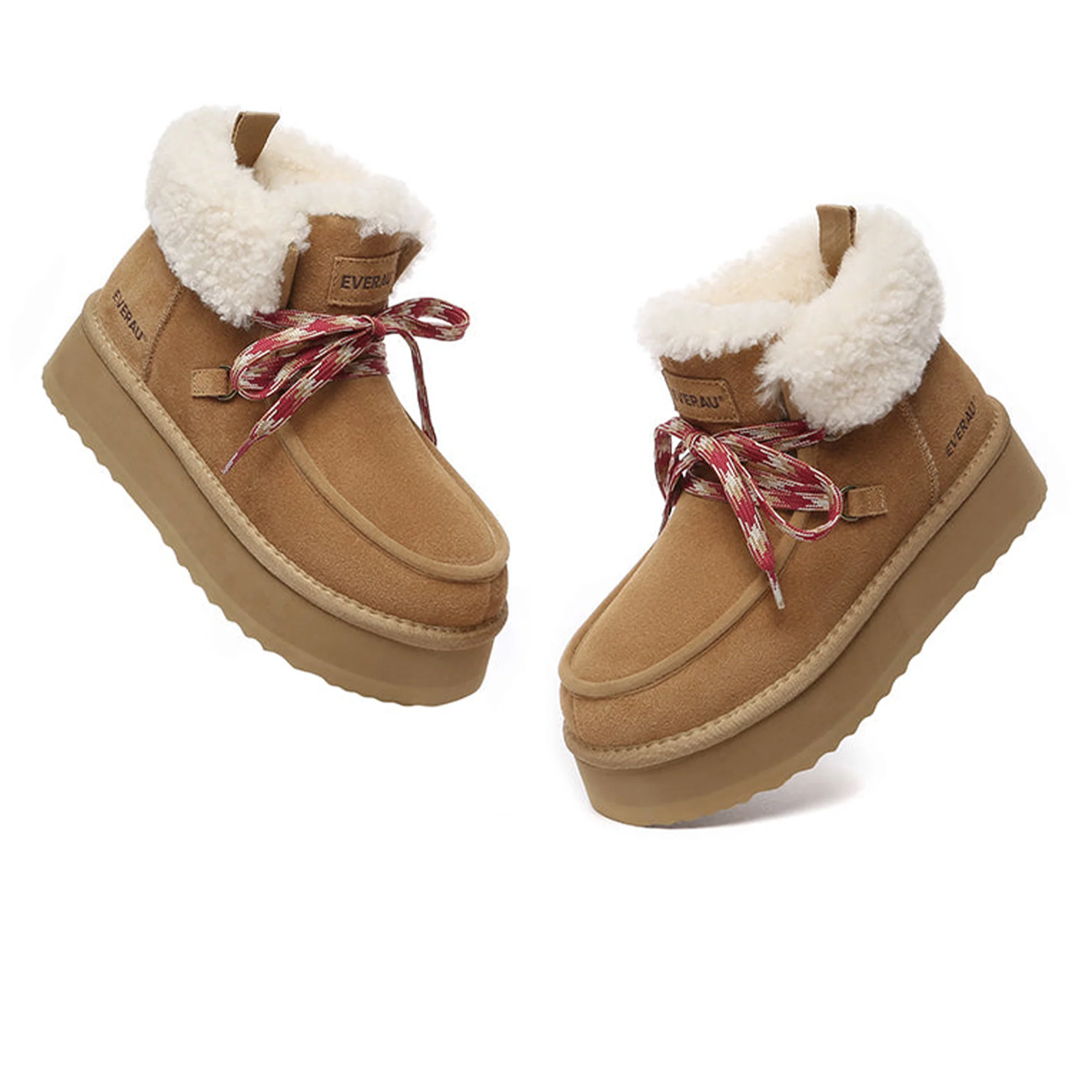 Lace-up Ankle Platform UGG Boots - Image 3