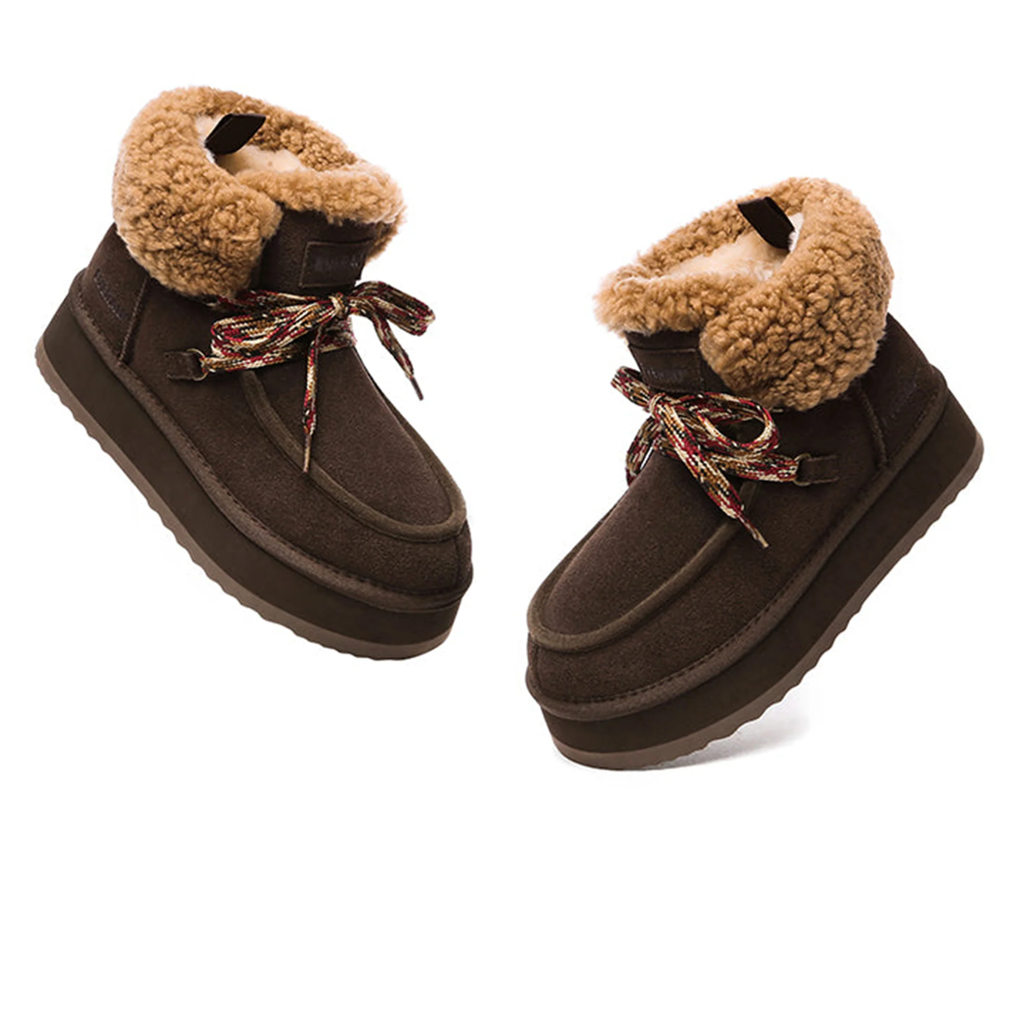 Lace-up Ankle Platform UGG Boots - Image 7
