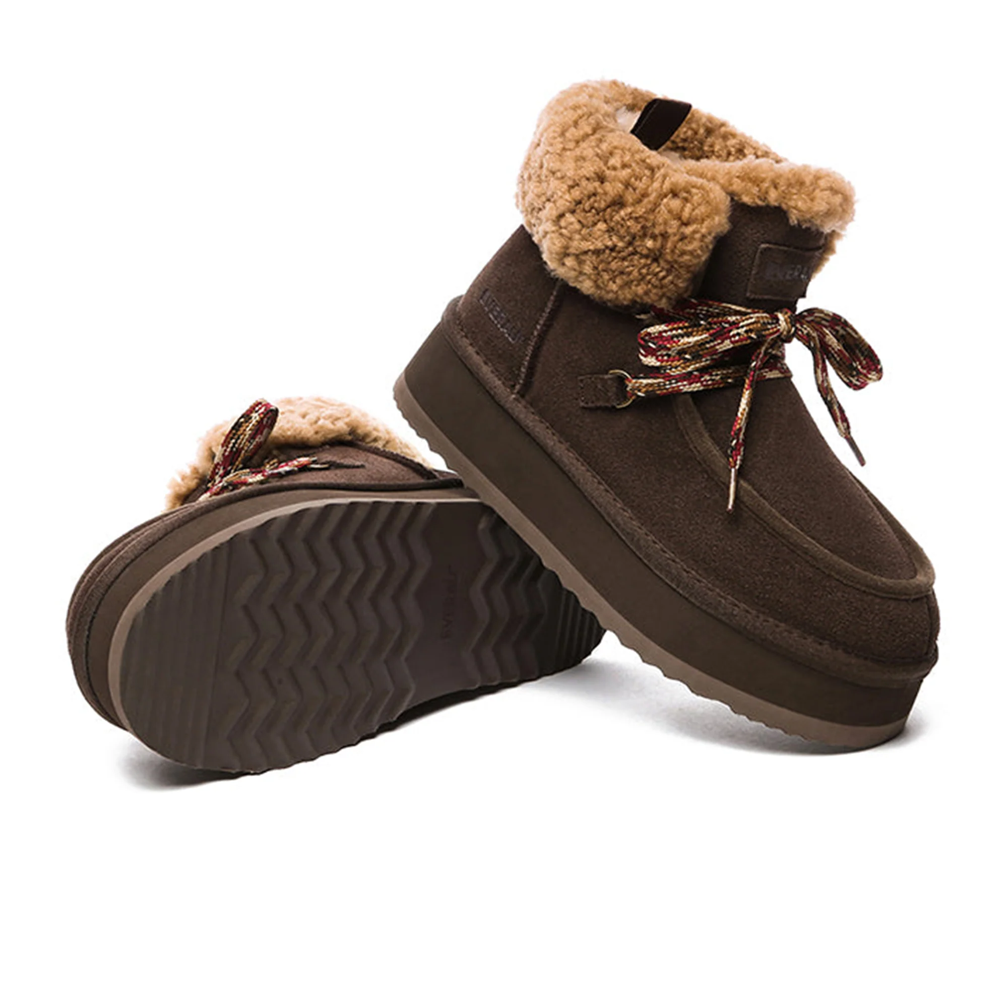 Lace-up Ankle Platform UGG Boots - Image 9