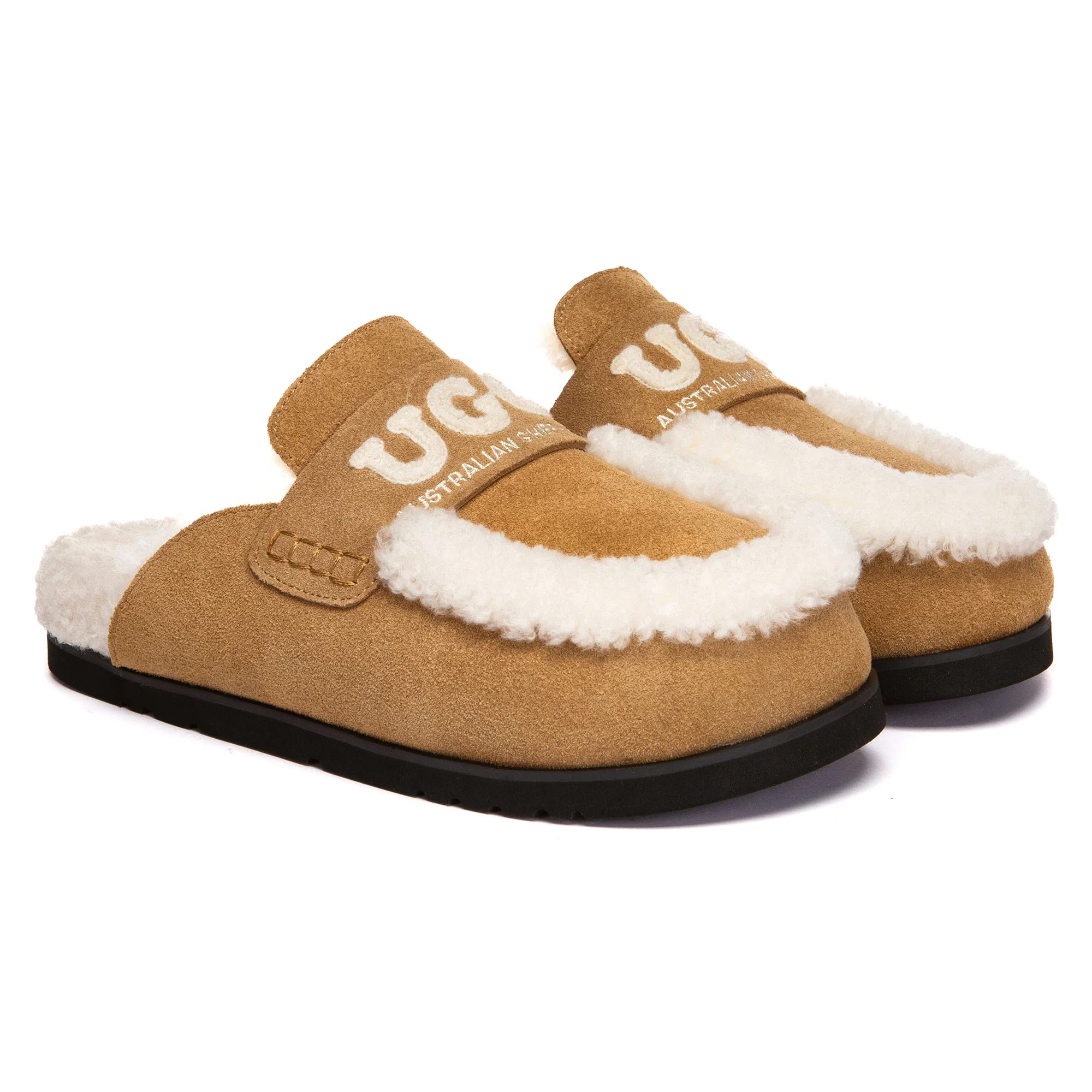 Laura Shearling Logo UGG Slippers - Image 9
