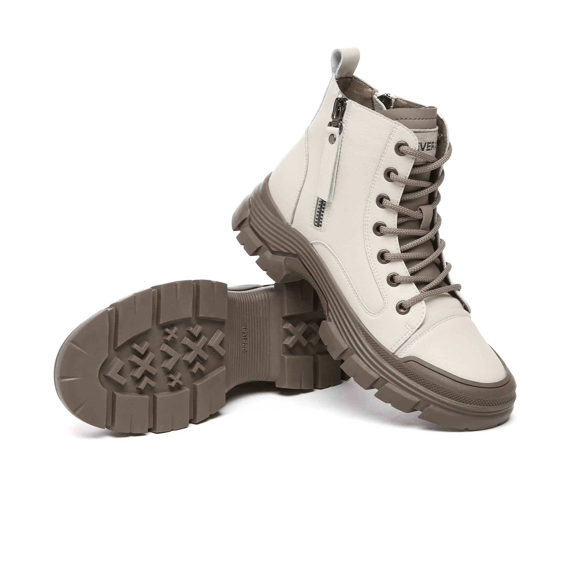 Leather Chunky Ankle Boots - Image 10