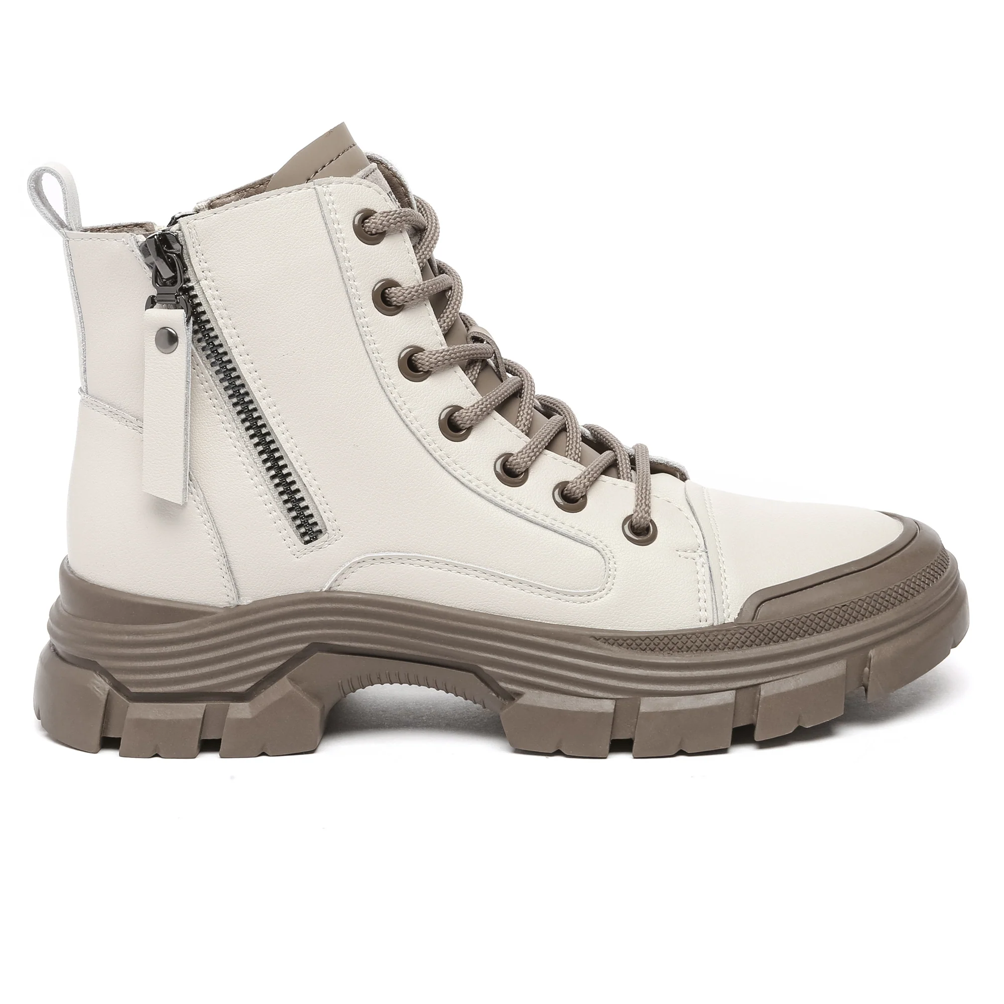 Leather Chunky Ankle Boots - Image 6