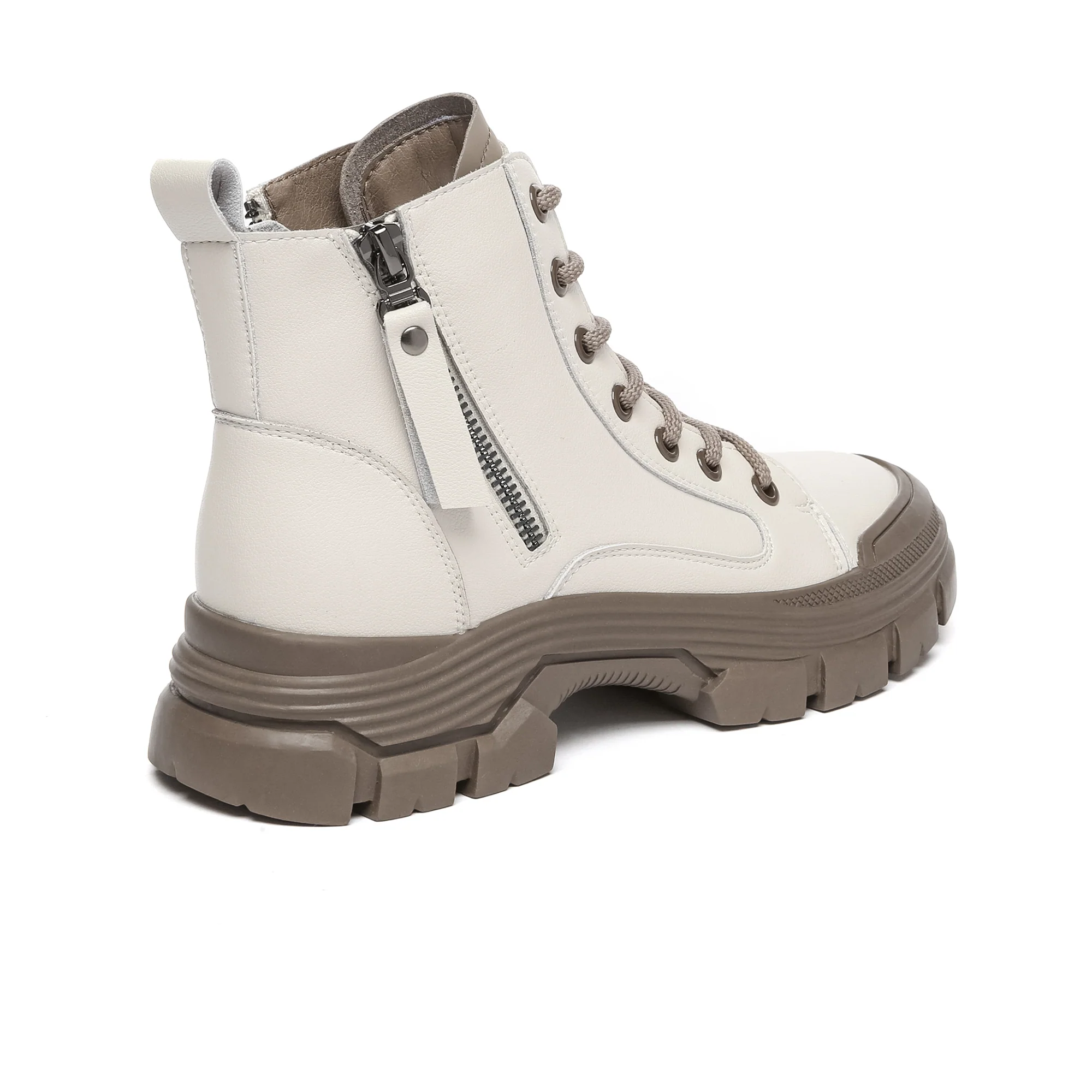 Leather Chunky Ankle Boots - Image 7