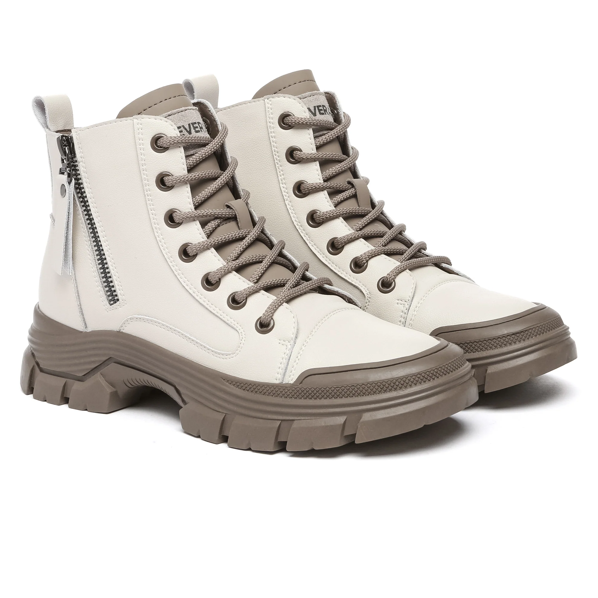 Leather Chunky Ankle Boots - Image 9