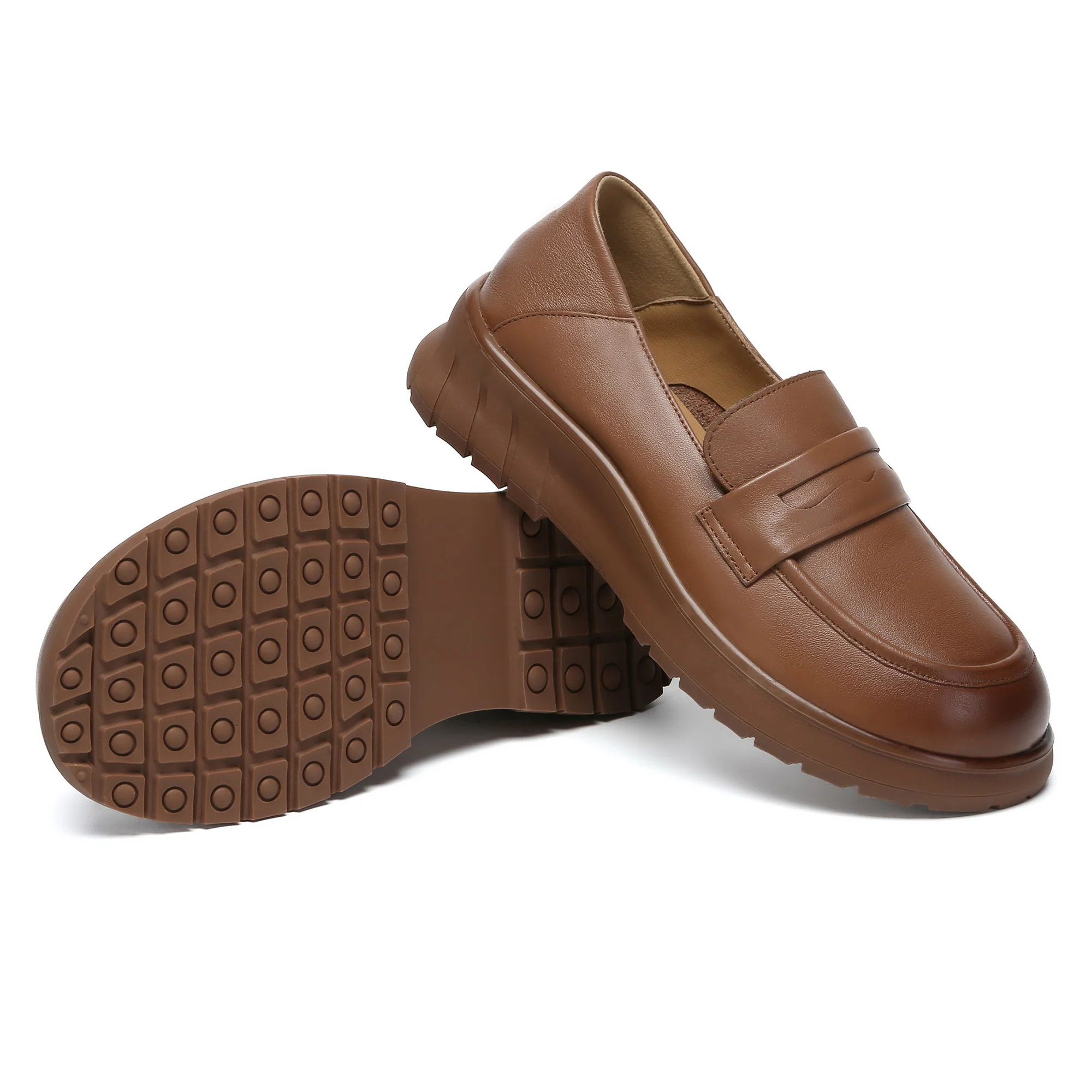 Leather Slip-On Loafers - Image 10