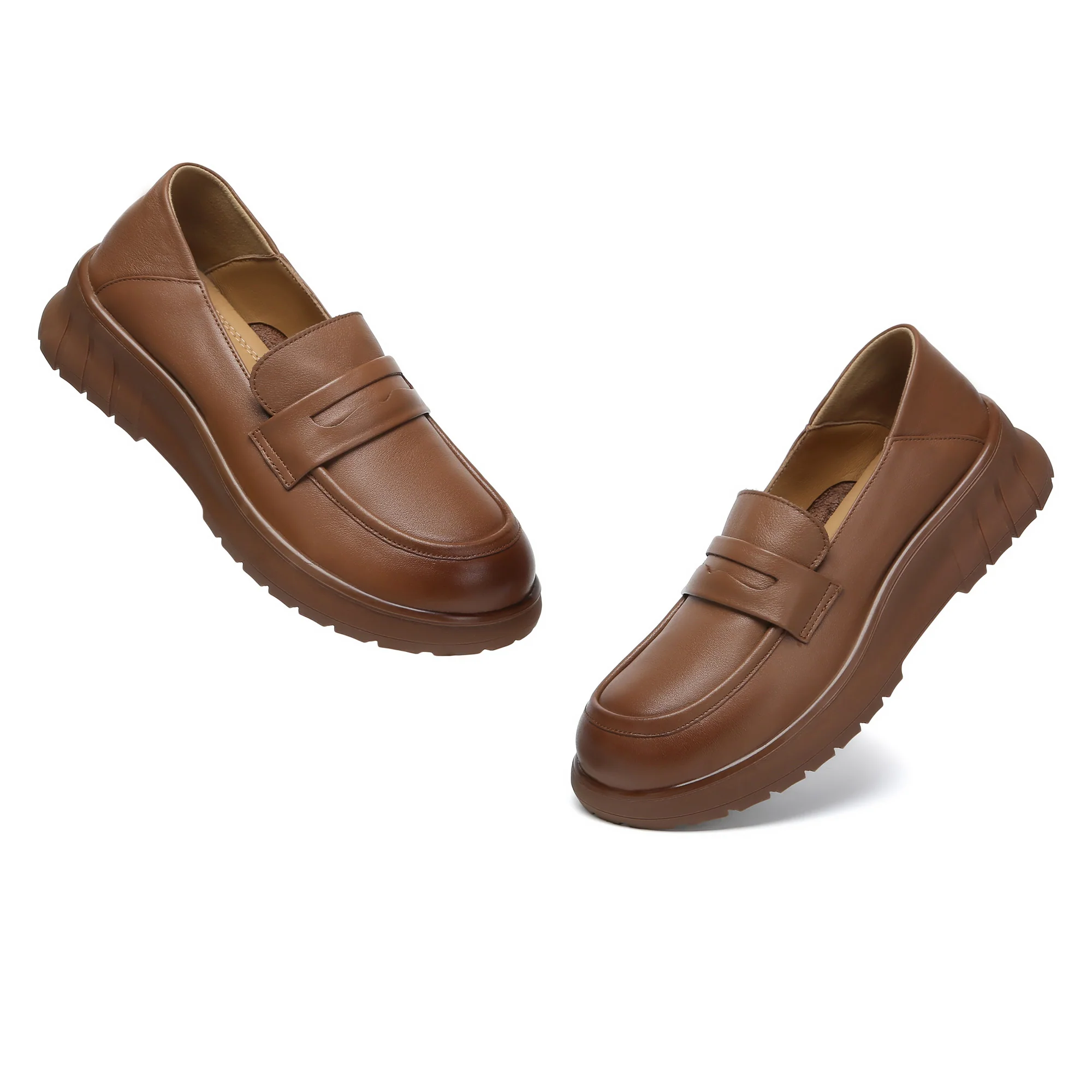 Leather Slip-On Loafers - Image 9