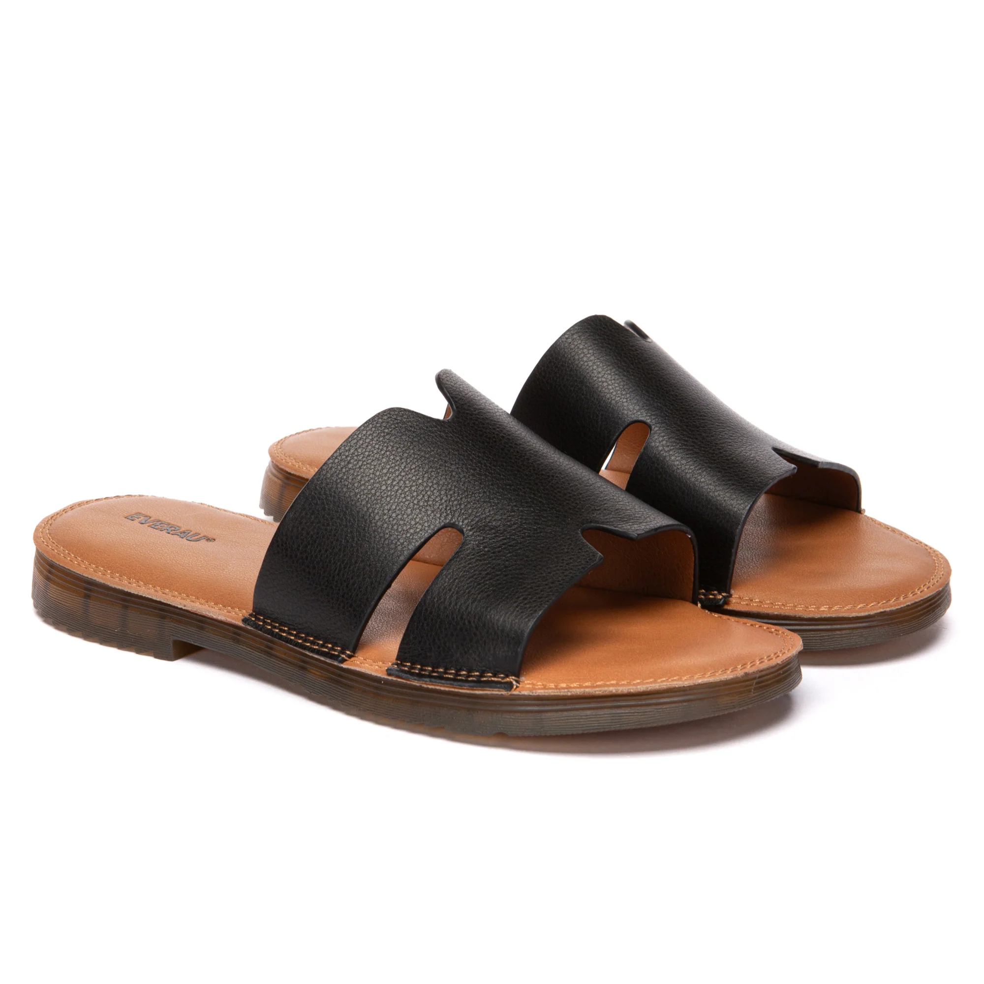 Leather Woven Flat Slides - Image 10