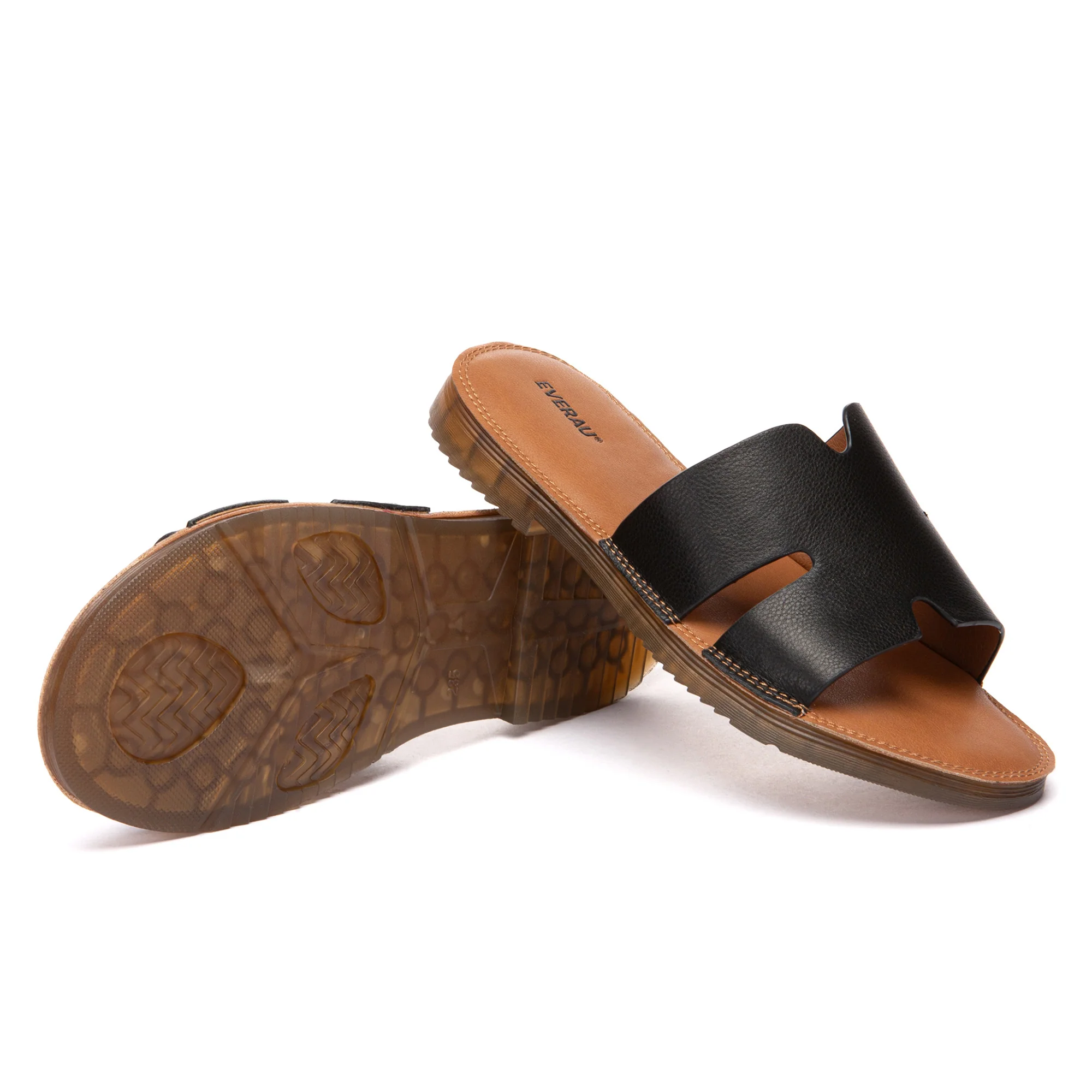 Leather Woven Flat Slides - Image 11