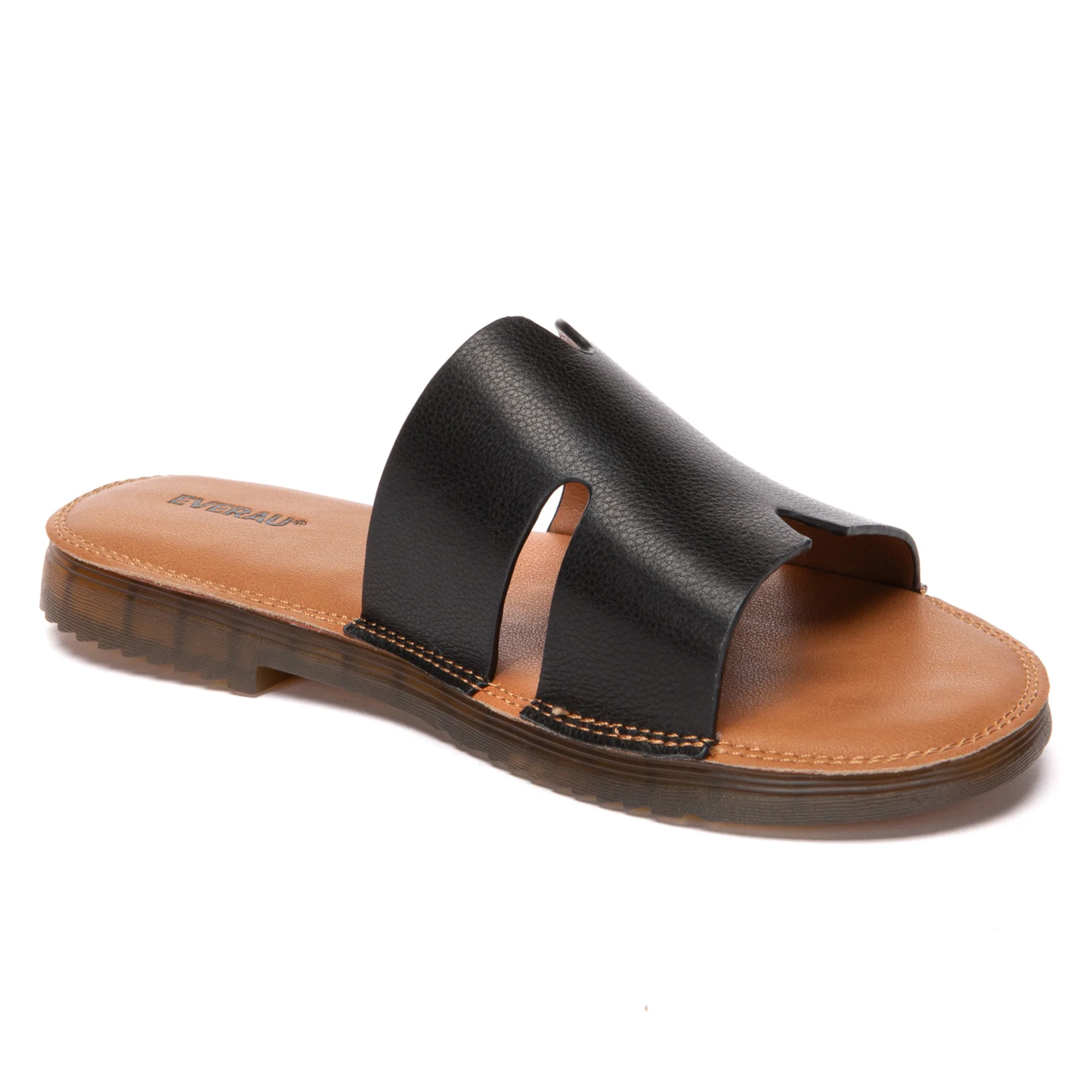 Leather Woven Flat Slides - Image 4