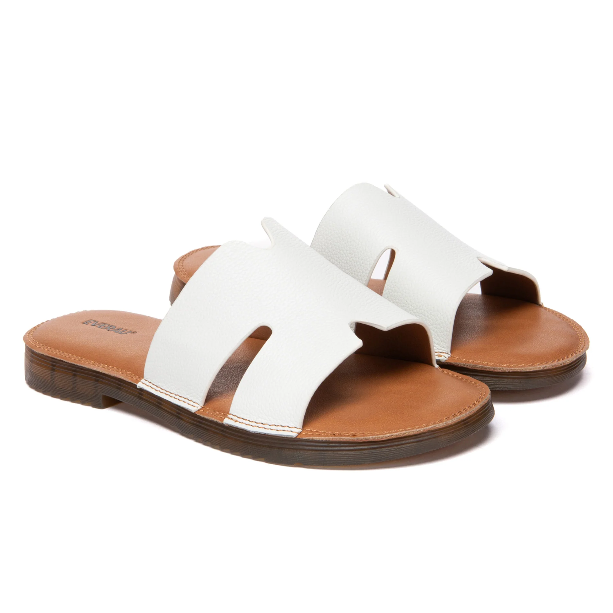 Leather Woven Flat Slides - Image 8