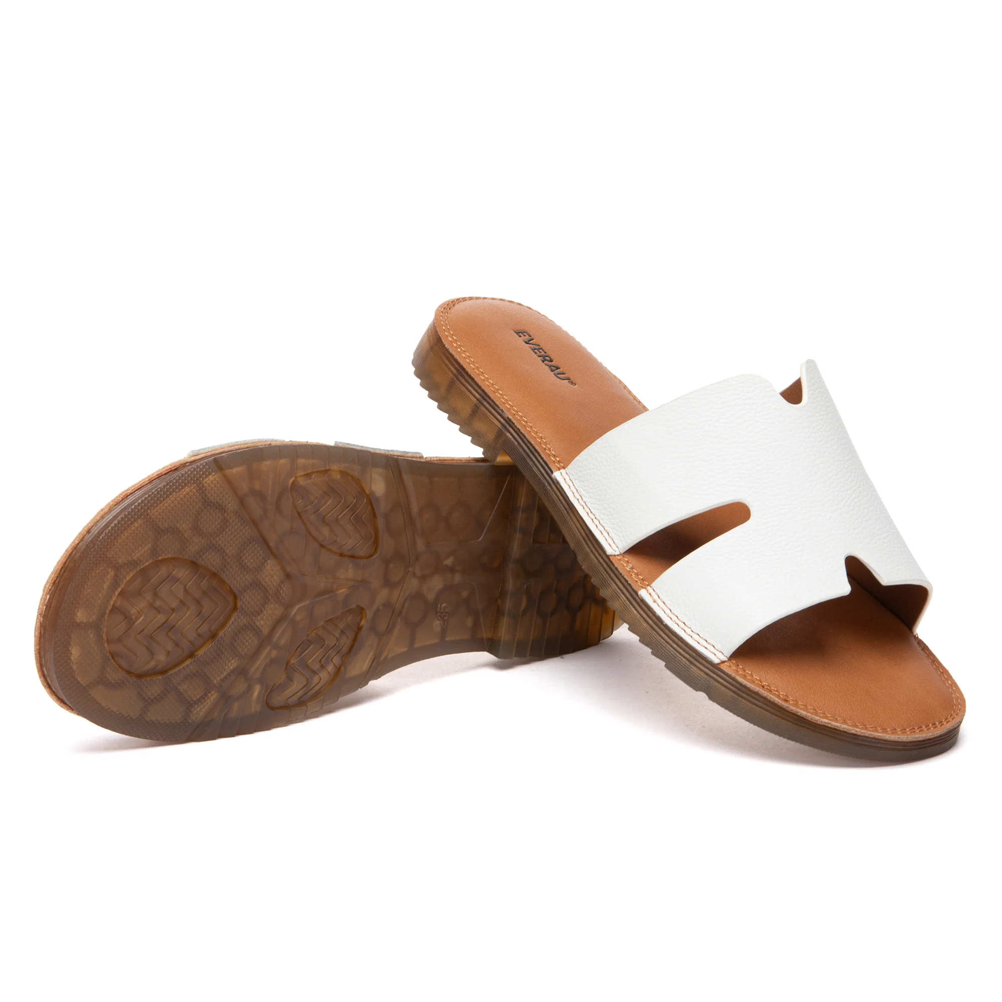 Leather Woven Flat Slides - Image 9