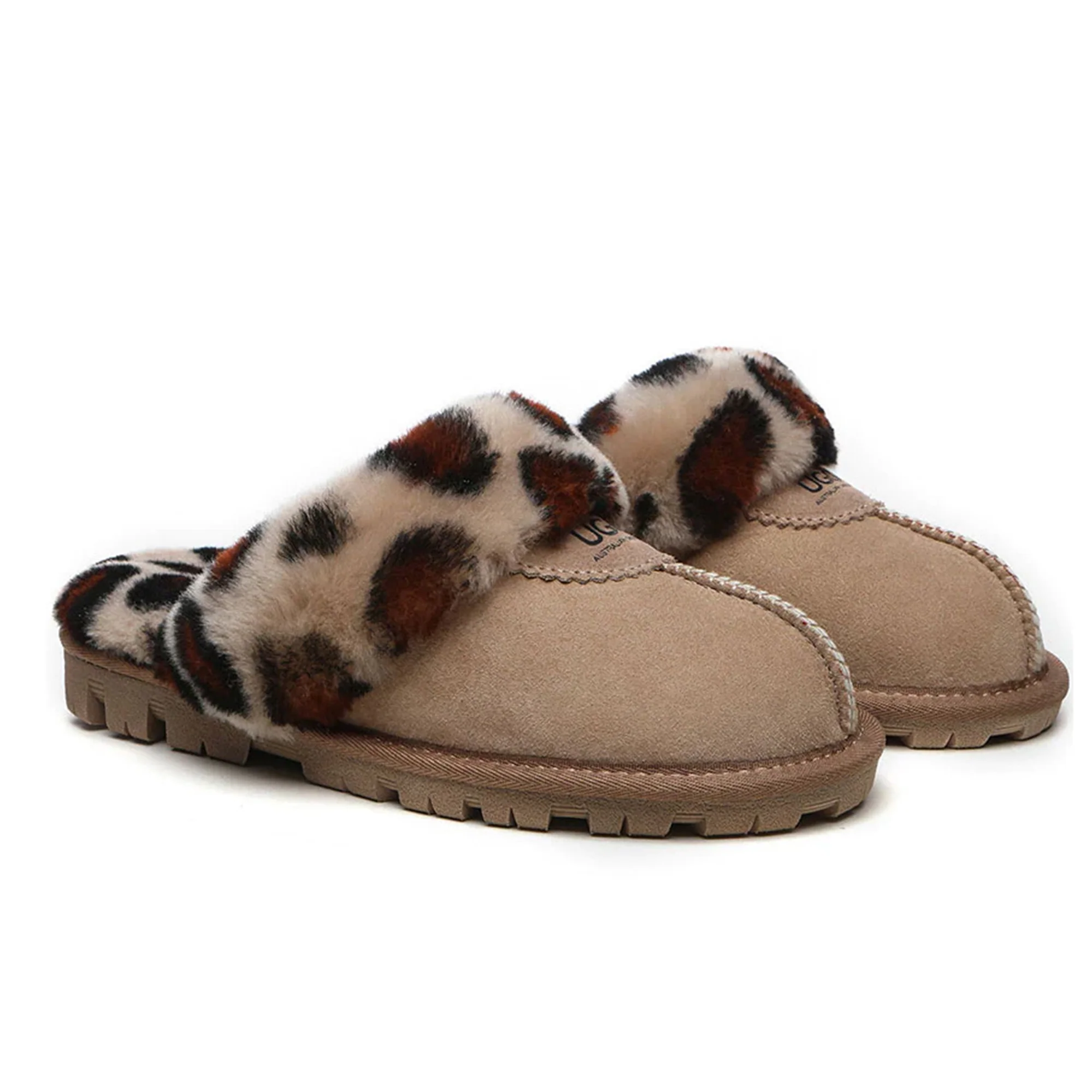 Leopard Print UGG Slippers - Image 3
