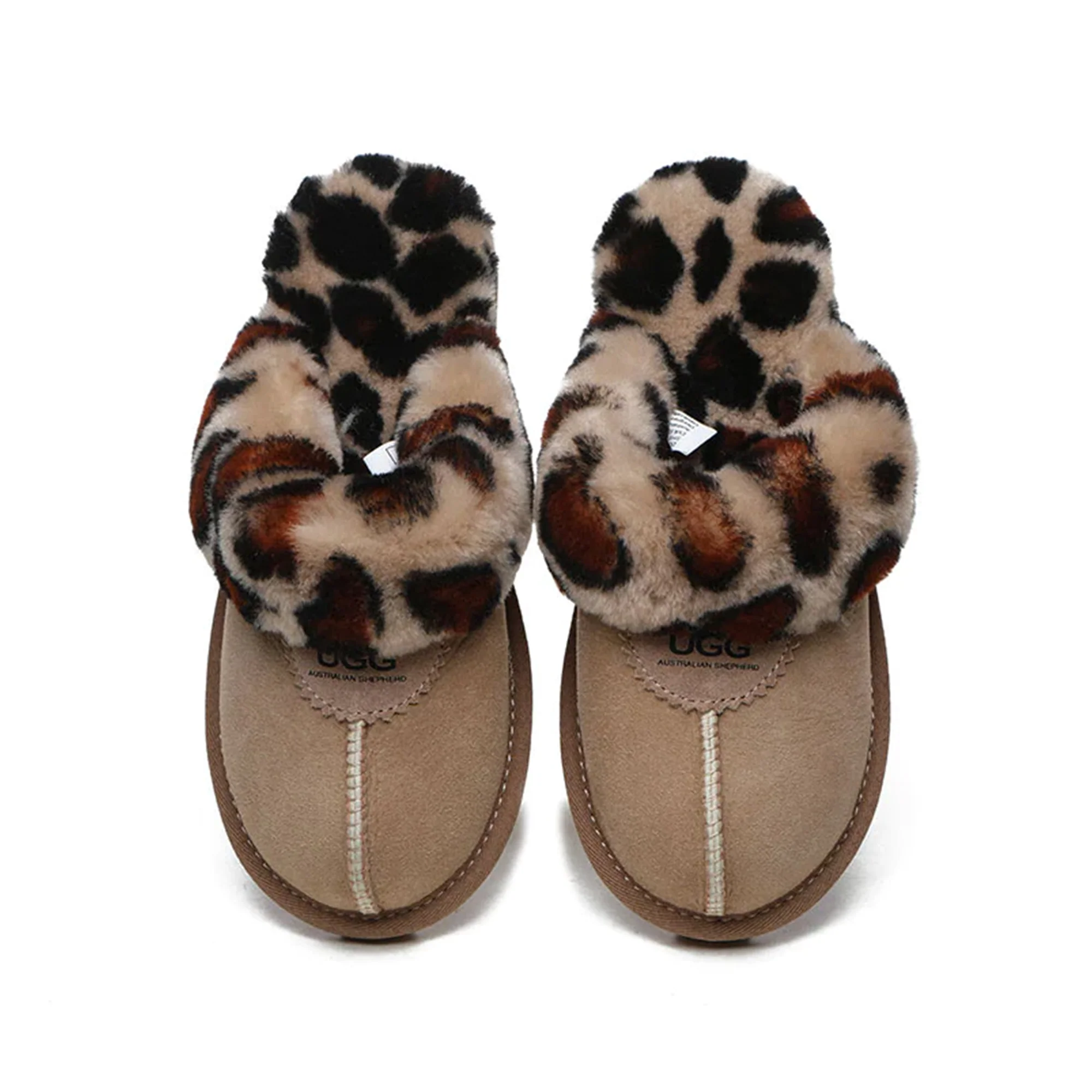 Leopard Print UGG Slippers - Image 6