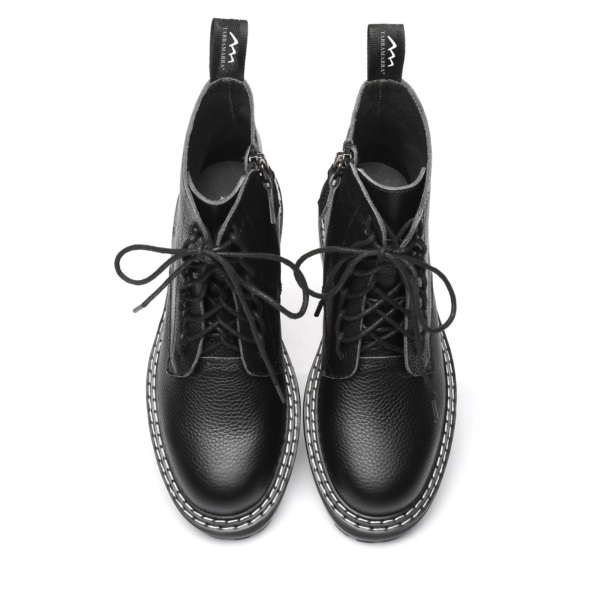 Logan Black Leather Boots - Image 6