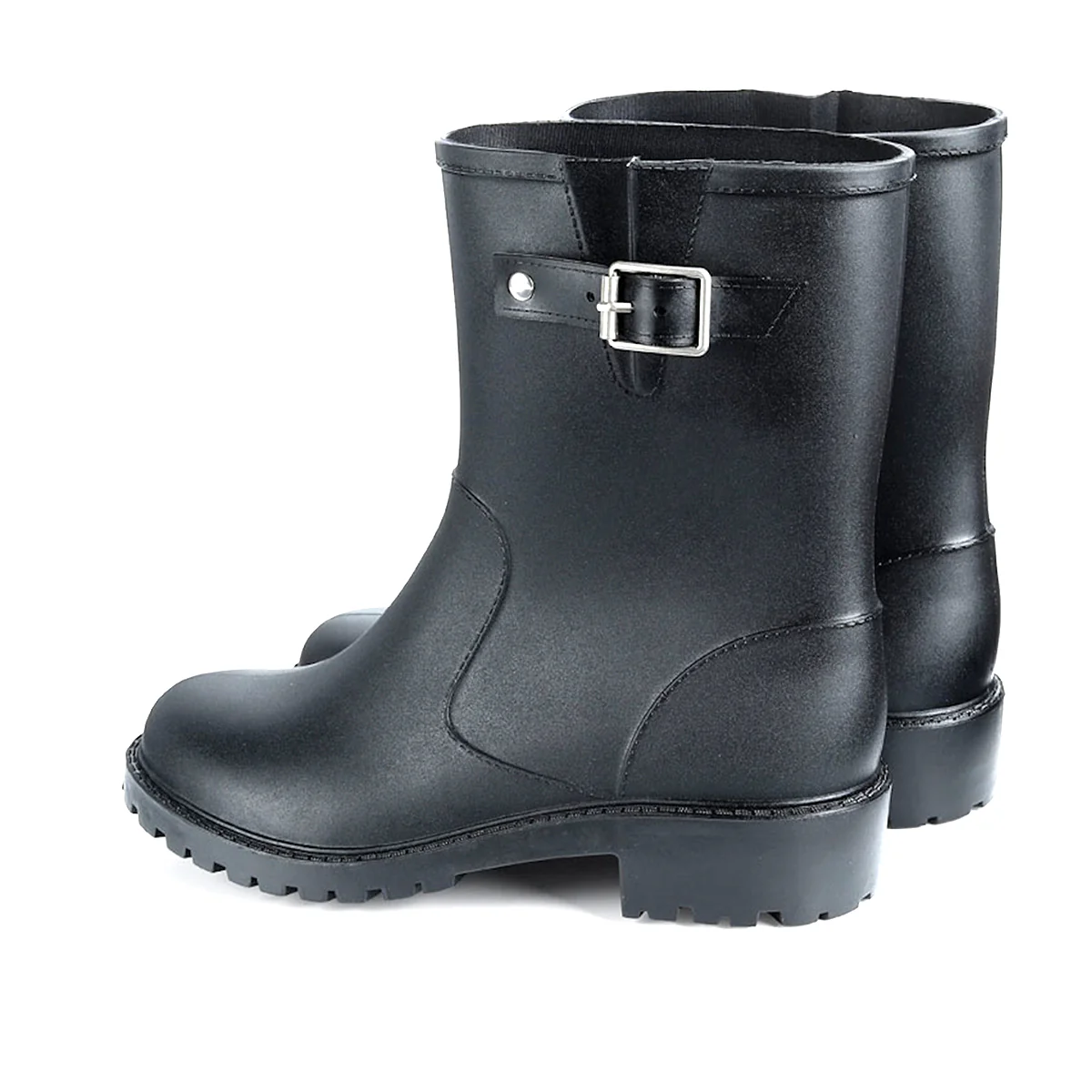 Logan Buckled Strap Waterproof Short Gumboots - Image 7