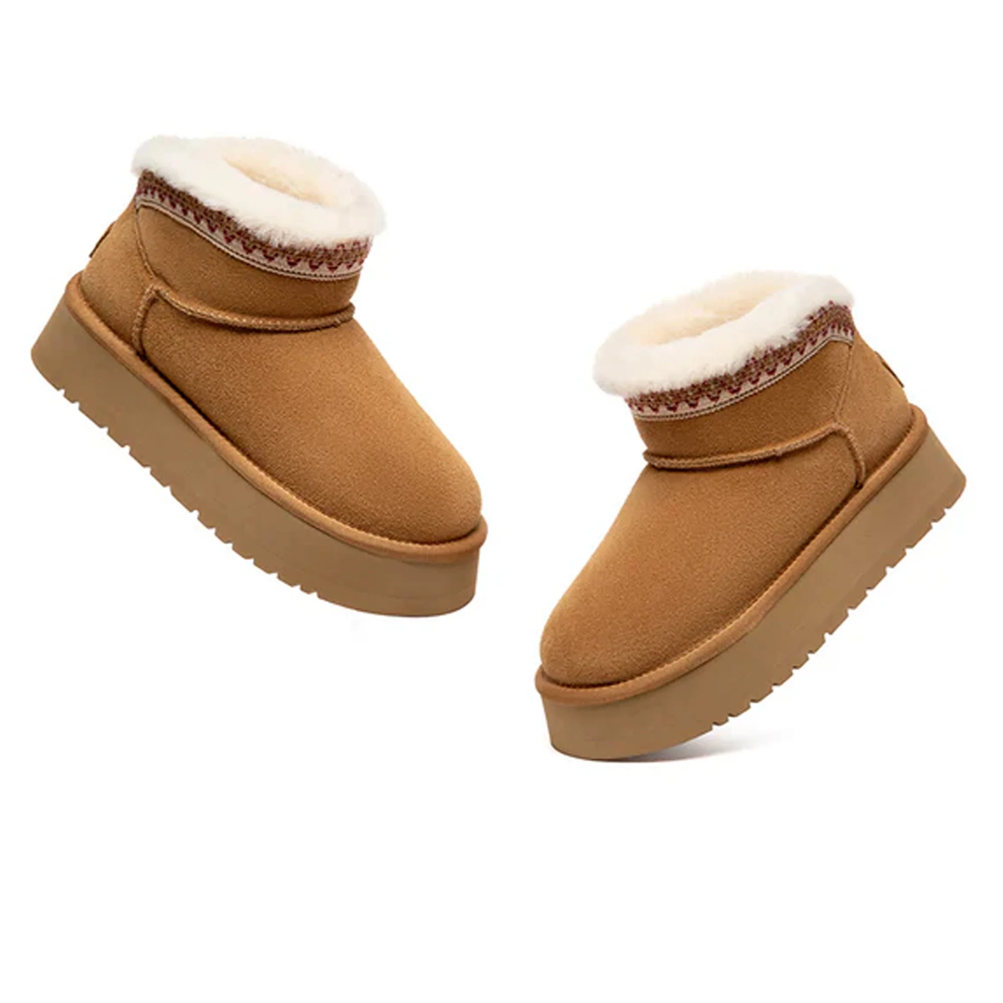 Lyora Stitch Mini Platform UGG Boots - Image 3