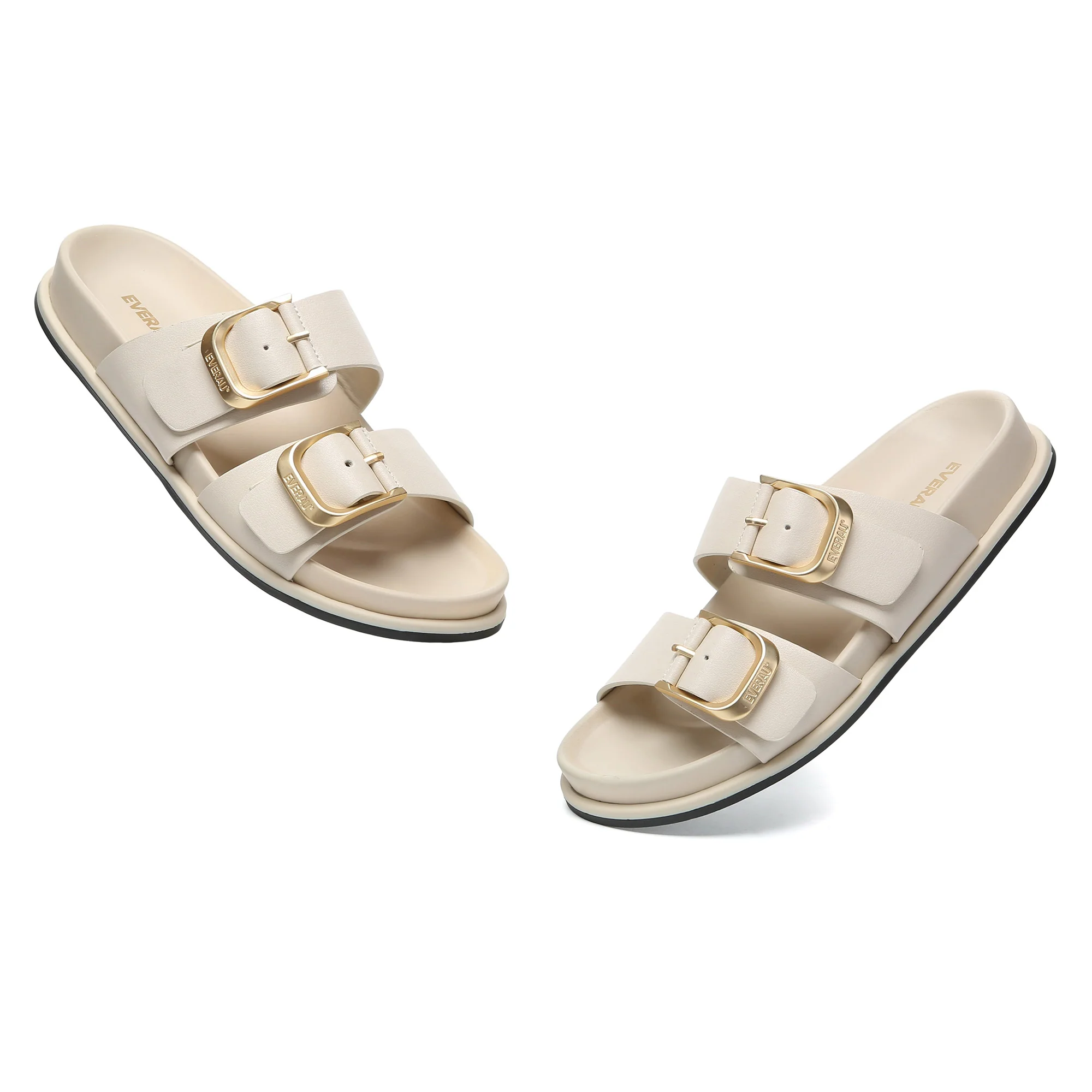Manisha Buckle Leather Sandals - Image 4