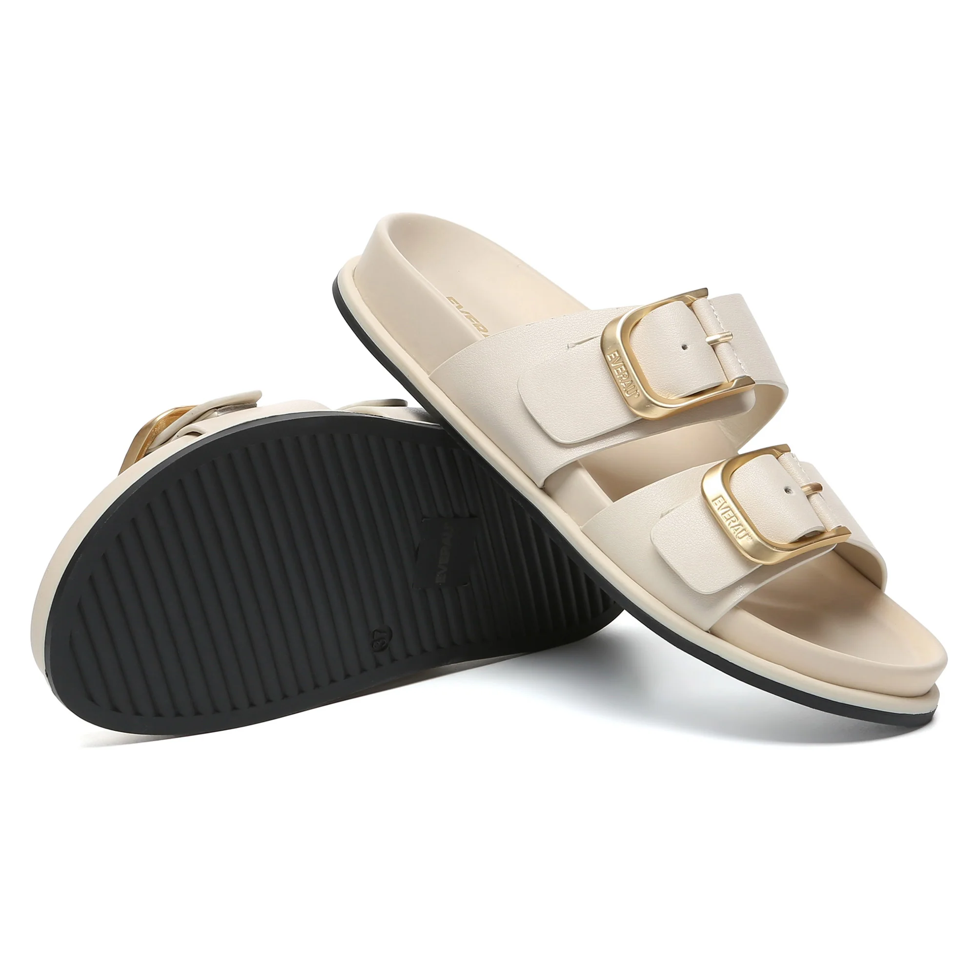 Manisha Buckle Leather Sandals - Image 5