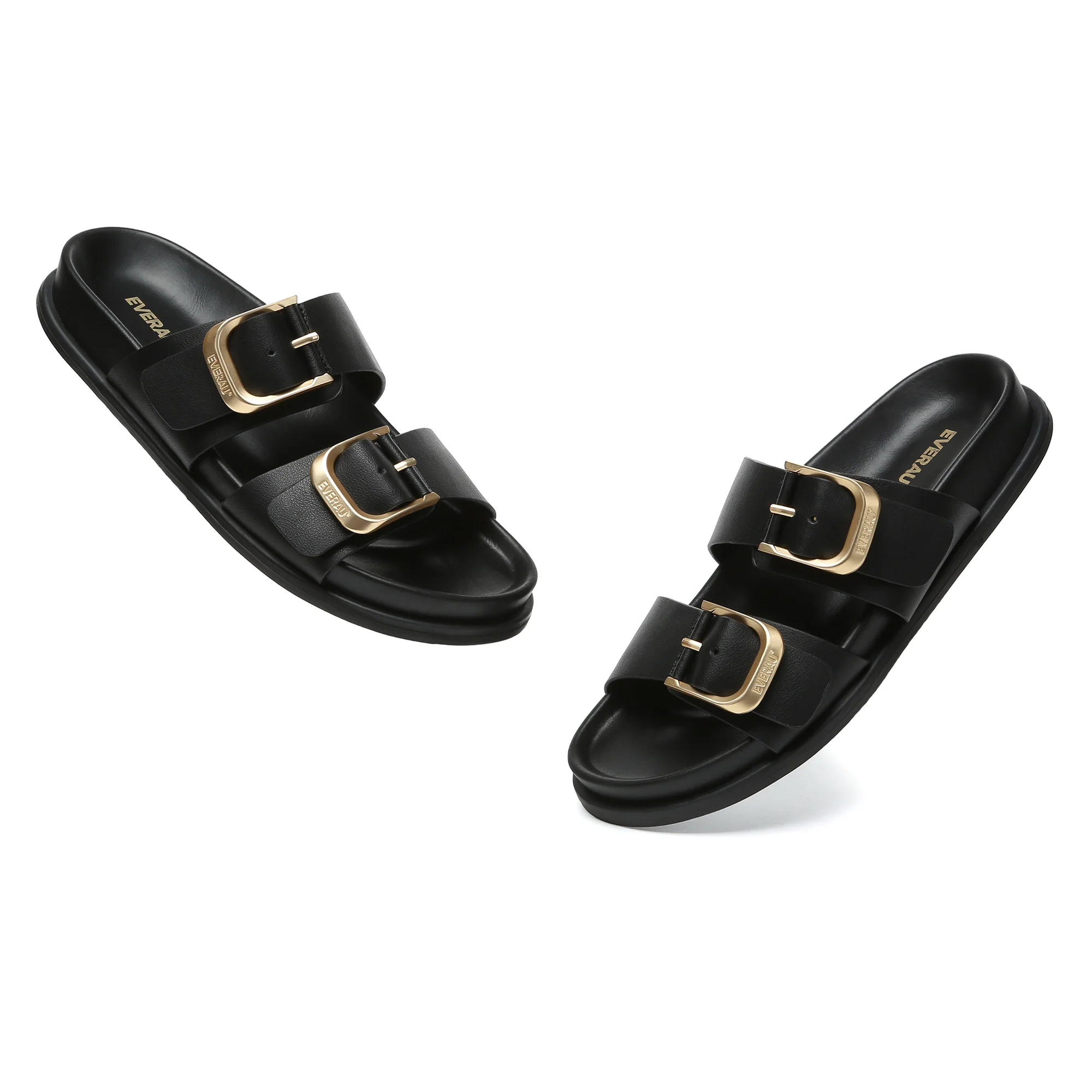 Manisha Buckle Leather Sandals - Image 9