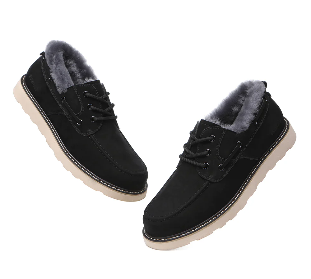 Maxim Sheepskin Men Trekker Shoes - Image 10