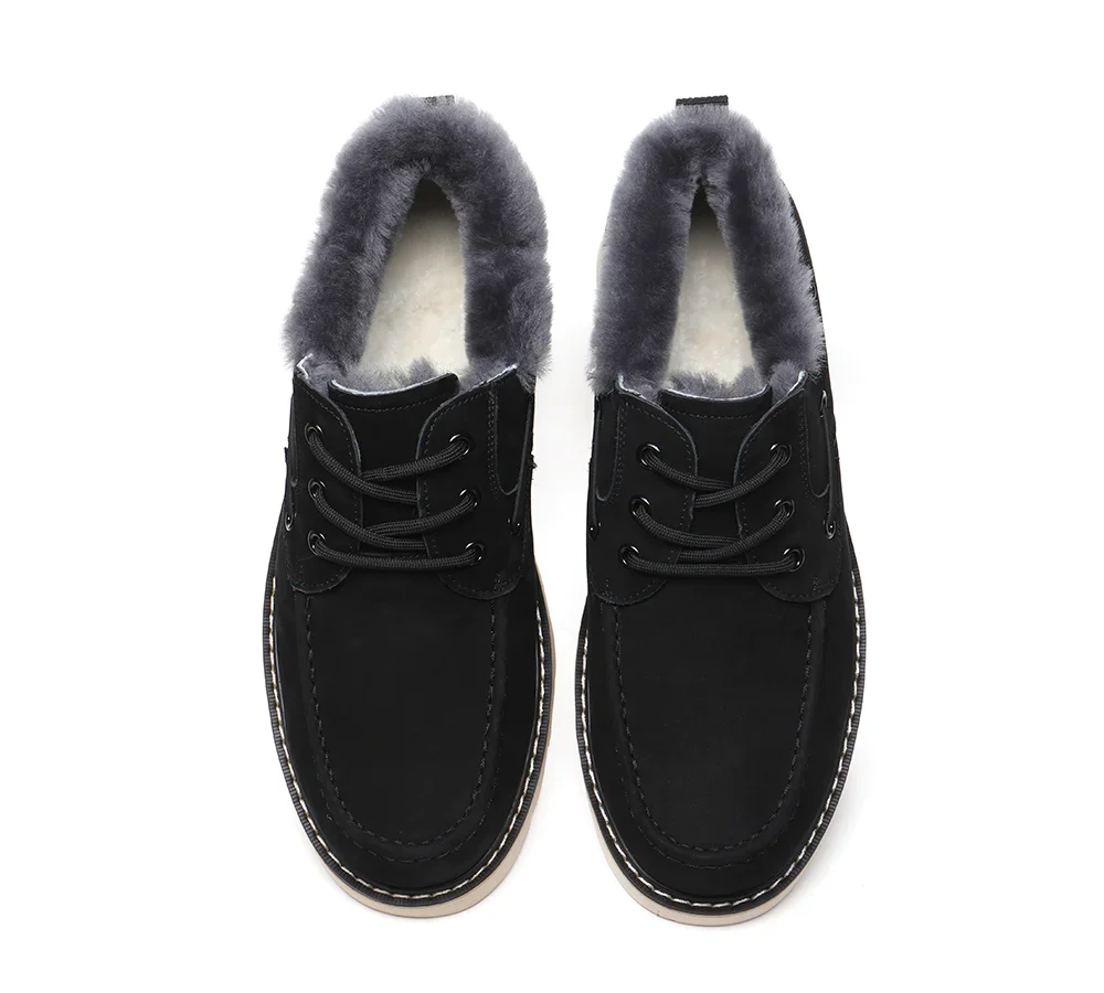Maxim Sheepskin Men Trekker Shoes - Image 11